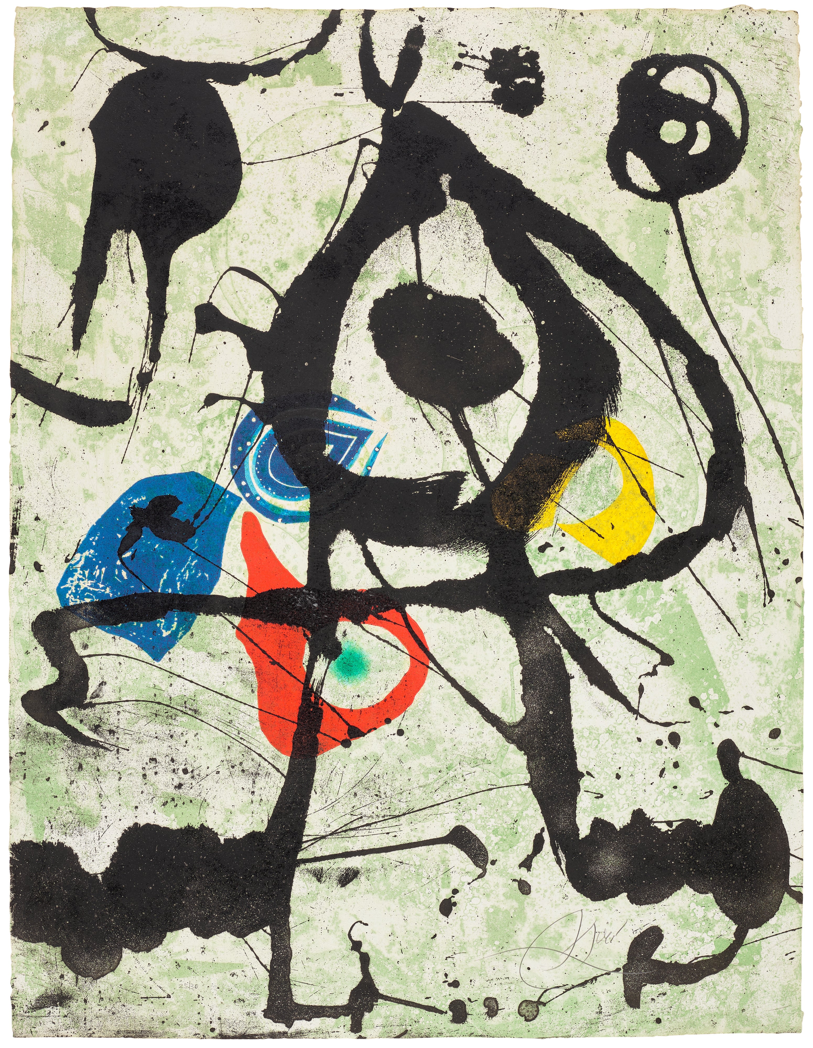 Joan Miró — Grans rupestres VI (Large Cave Paintings VI) (D. 1058)