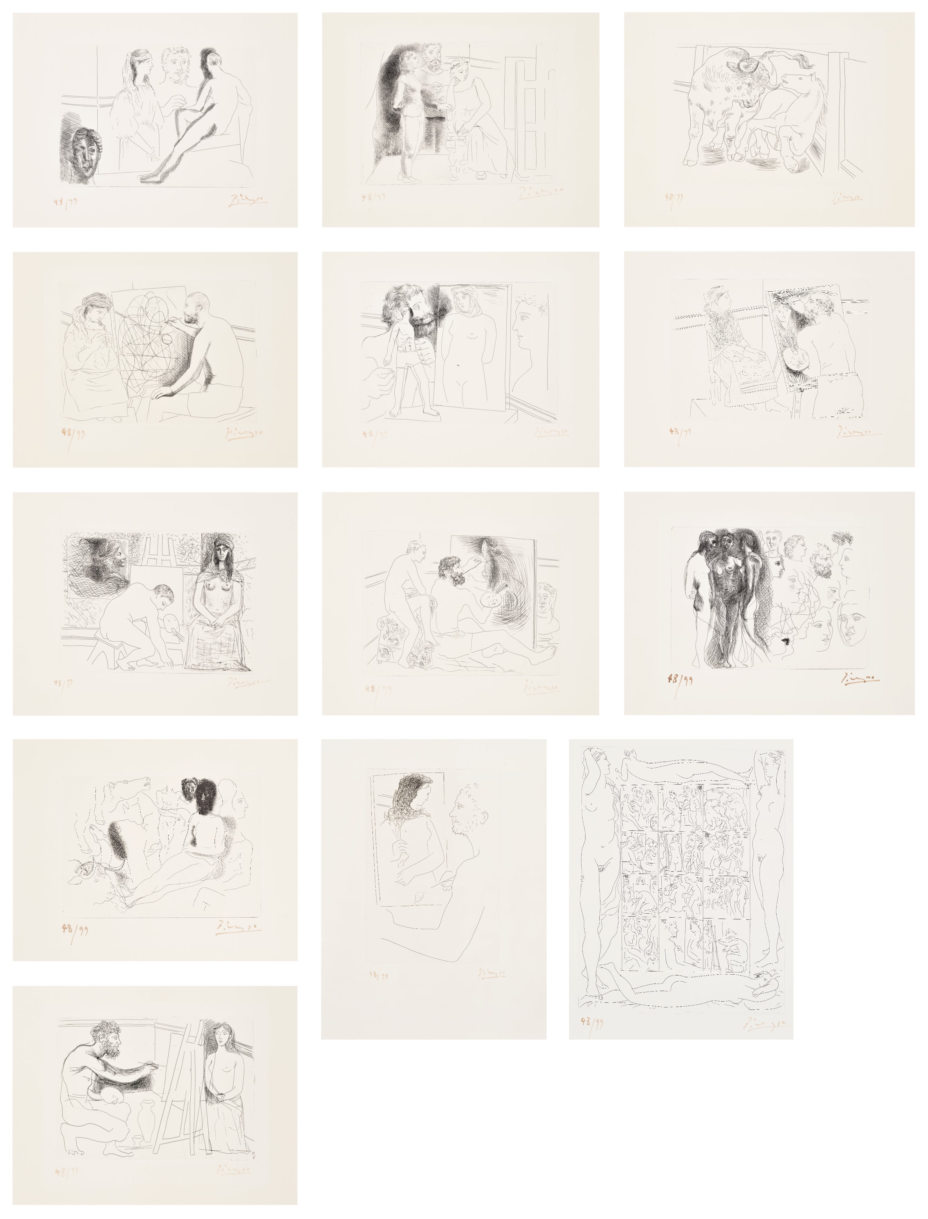 Pablo Picasso — Le chef-d'oeuvre inconnu (The Unknown Masterpiece) (Bl. 82-94, Ba. 123-135, C. Bks. 20)