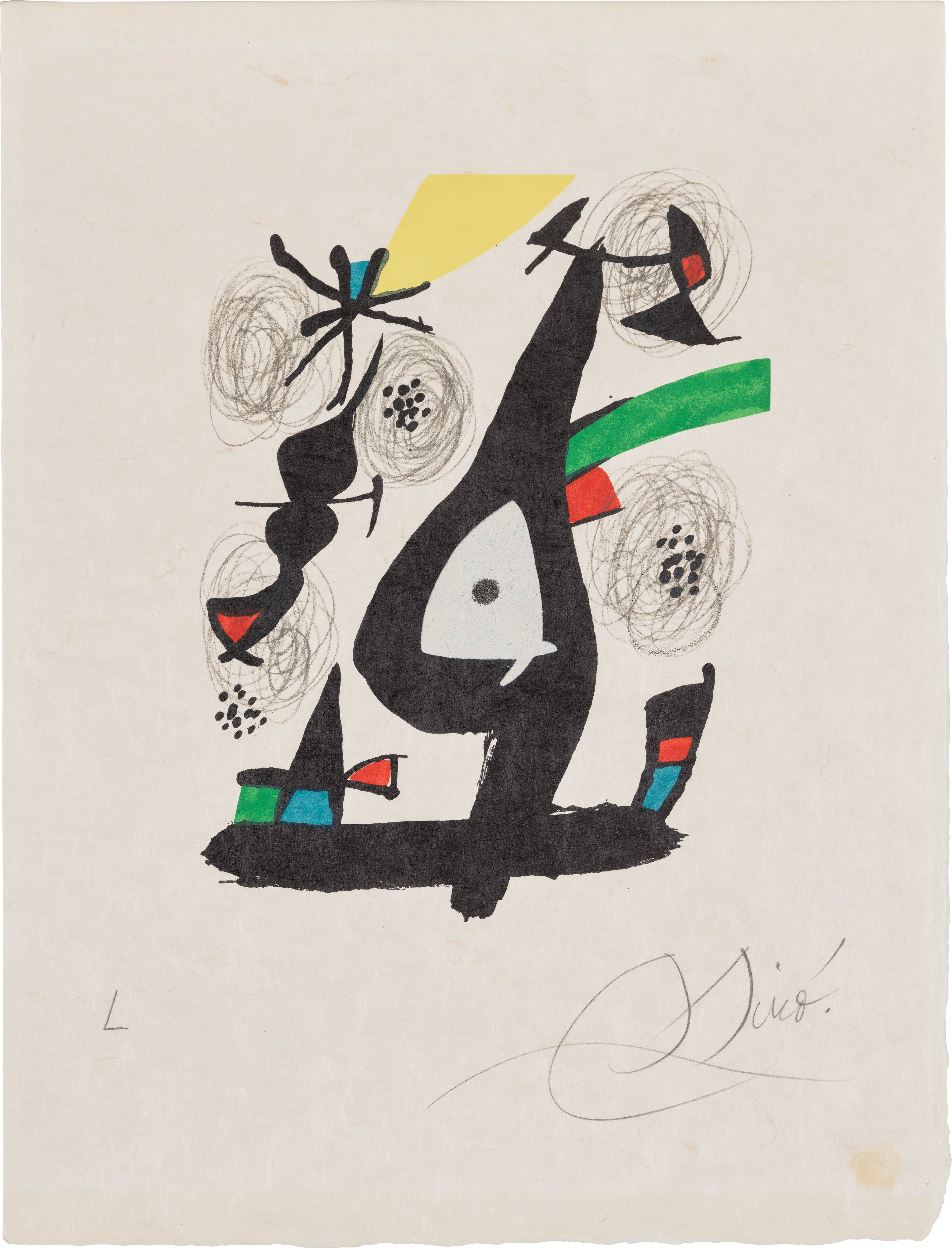 Joan Miró — La mélodie acide (The Acid Melody): plate 1 (M. 1212, see C. Bks. 248)