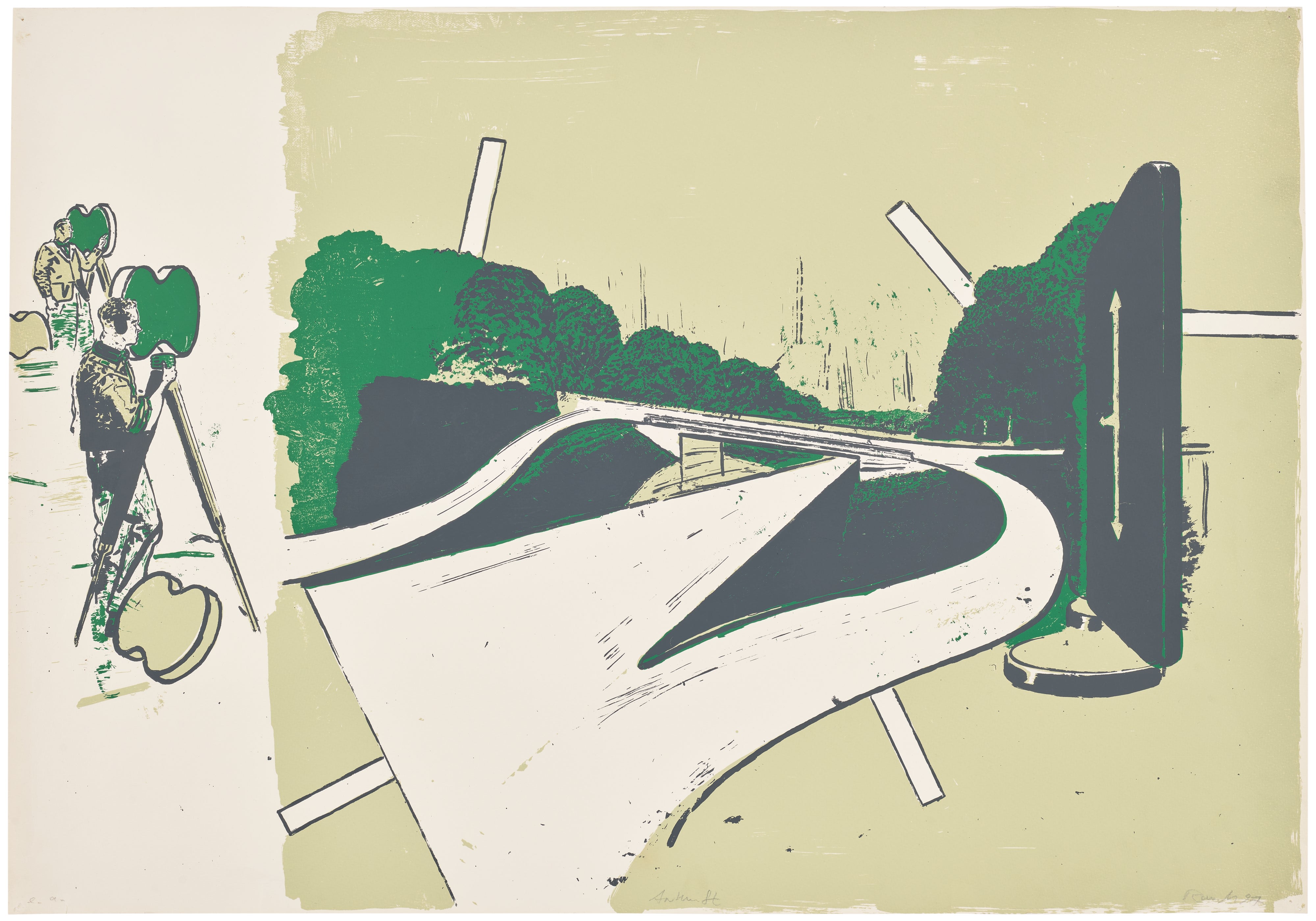 Neo Rauch — Ankunft / Erwartung (Arrival / Expectation) (S. p. 73)