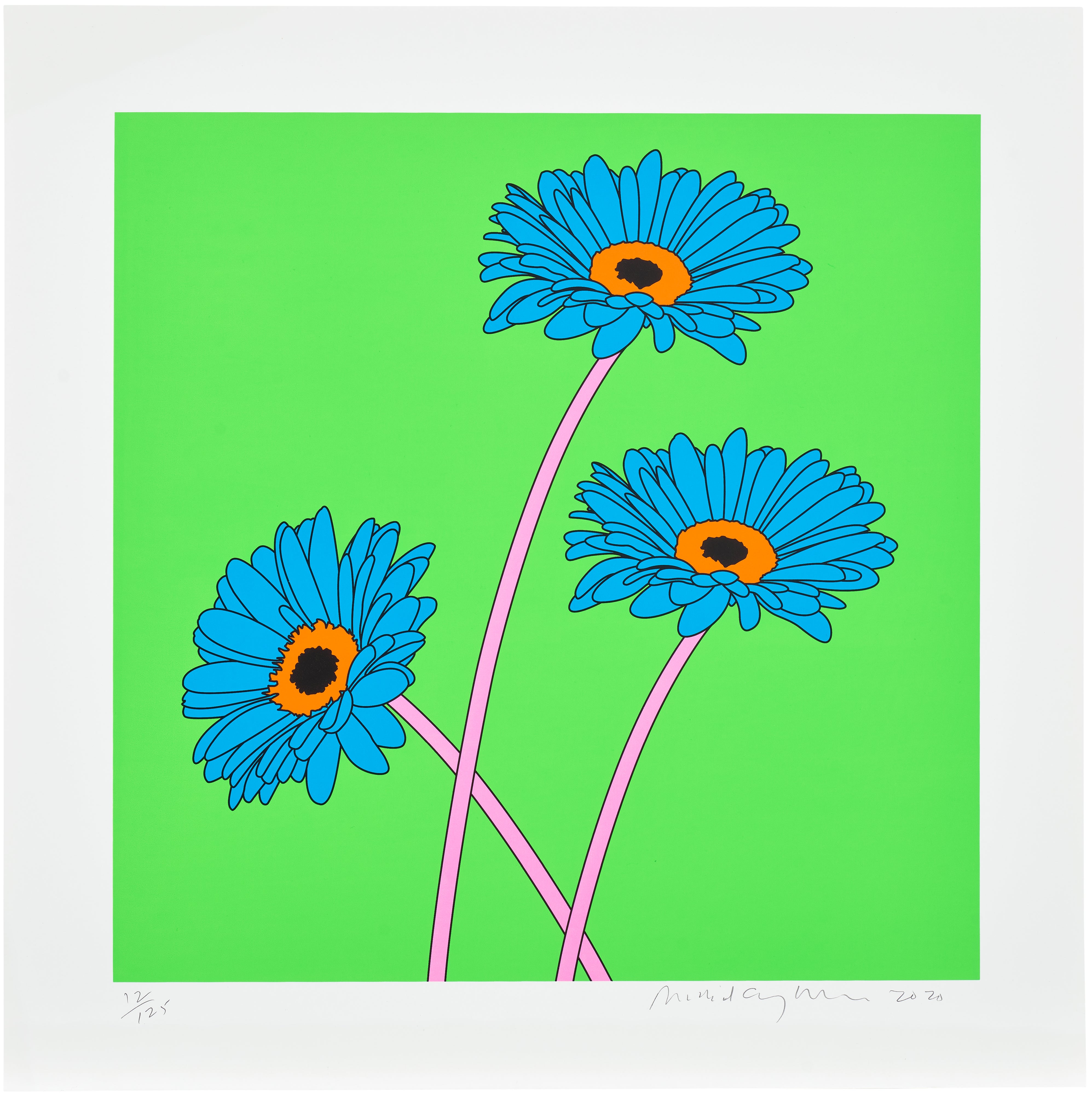 Michael Craig-Martin — Gerberas, from The Help Portfolio (C. 65)