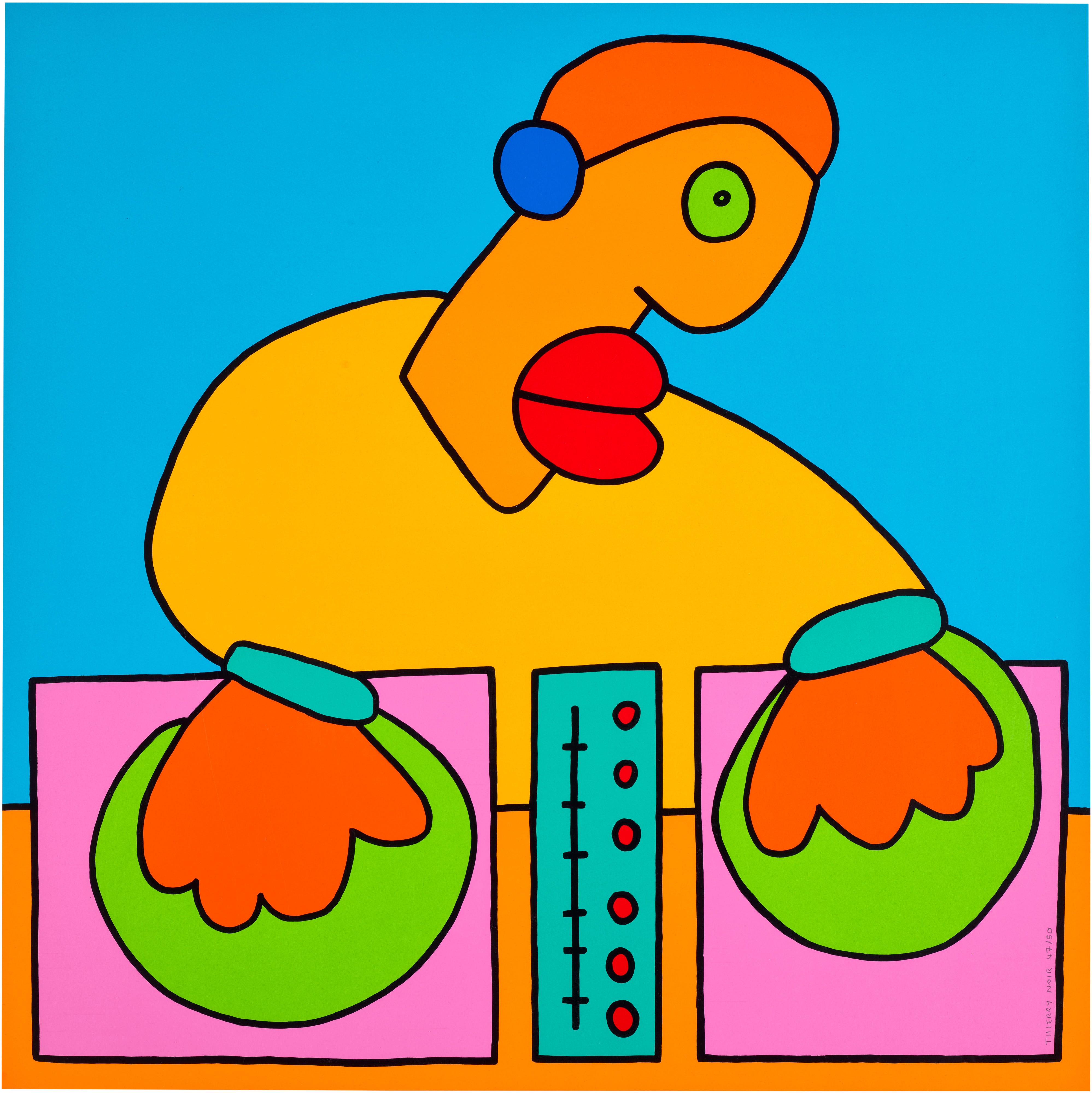 Thierry Noir — The energy of the moment takes us through the night