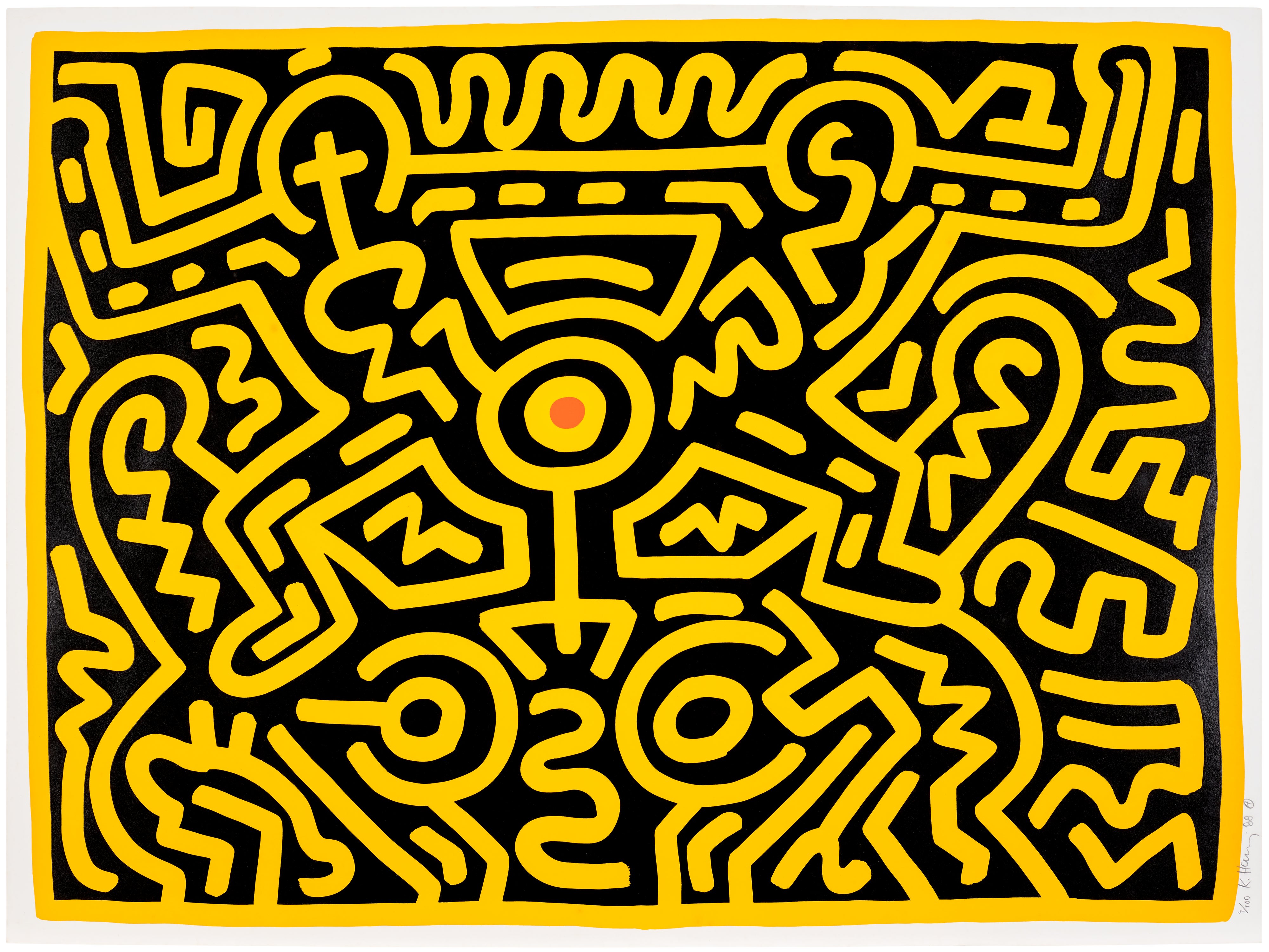 Keith Haring — Growing: one print (L. p. 91)