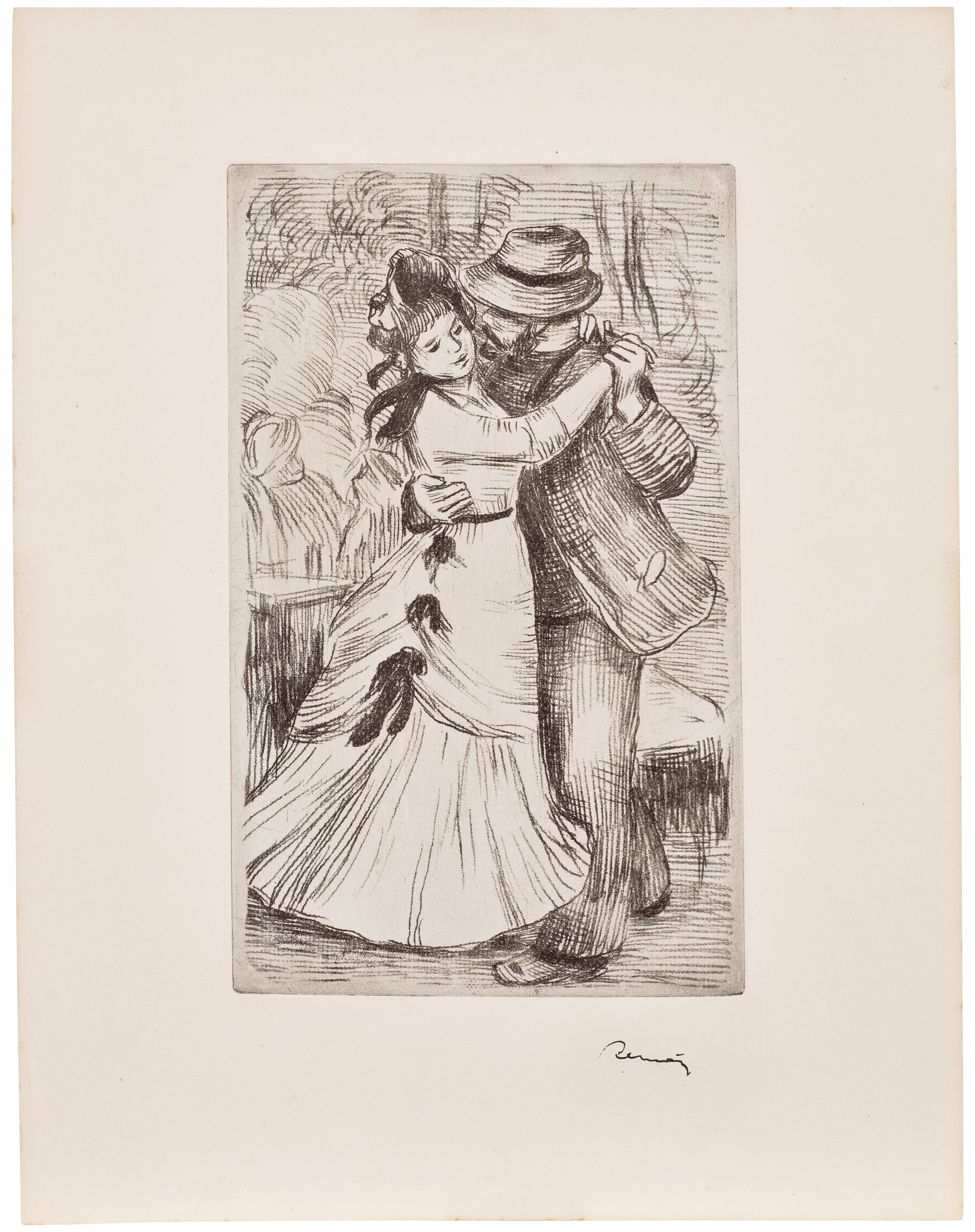 Pierre-Auguste Renoir — La danse à la campagne, 2e planche (Dance in the Country, 2nd plate) (D. 2, S. 2)