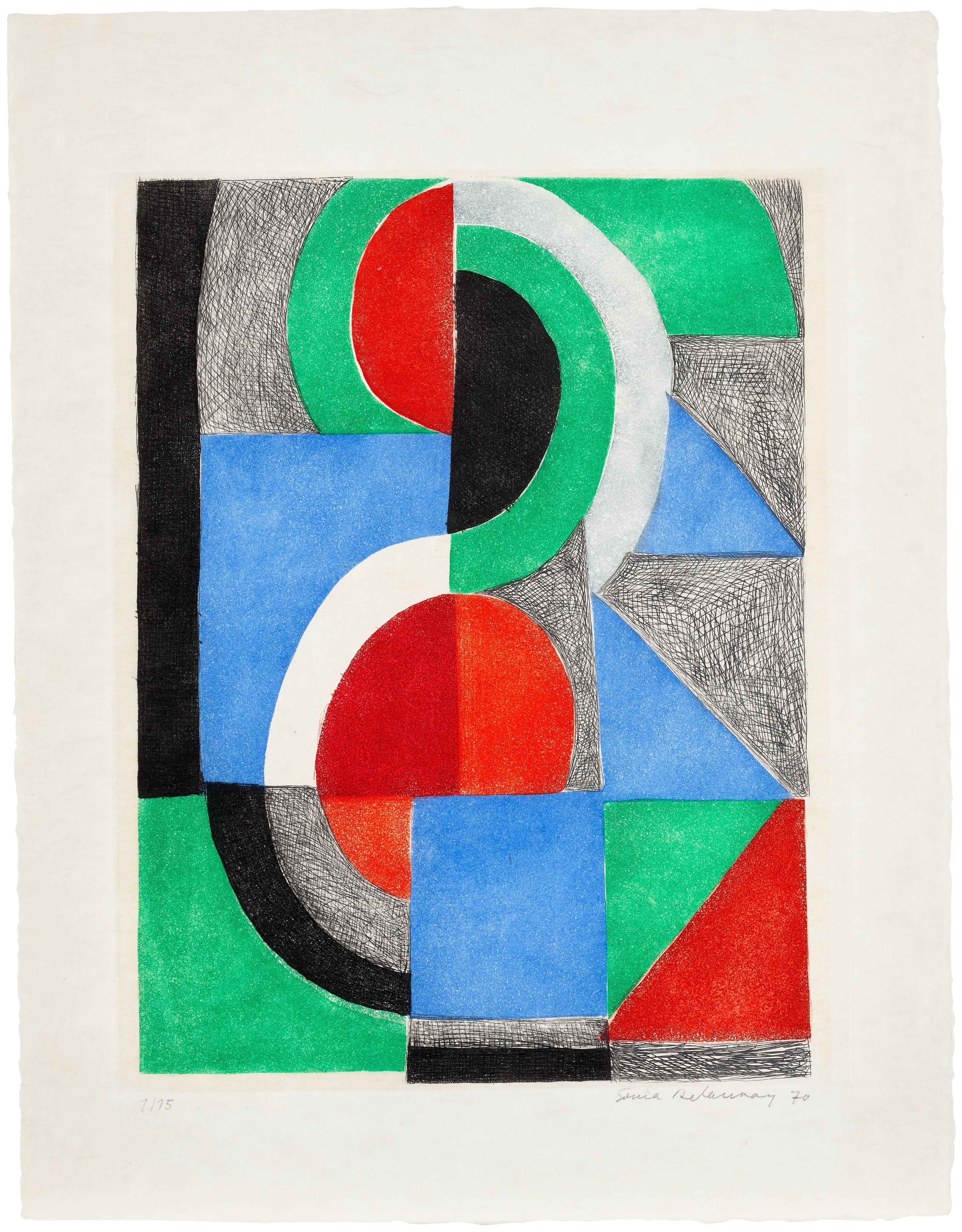 Sonia Delaunay — Avec moi-même (With Myself): one print