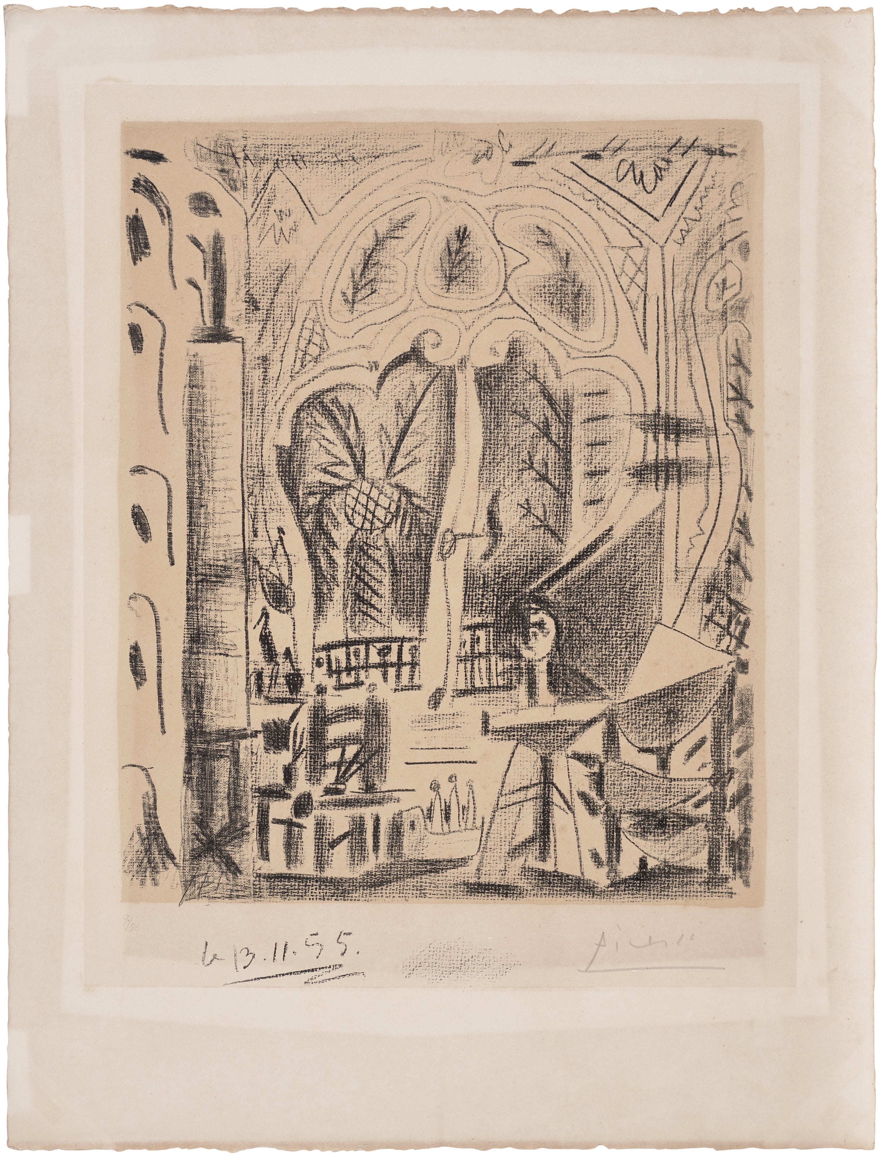 Pablo Picasso — L’atelier de Cannes (The Studio in Cannes) (Bl. 778, M. 267)