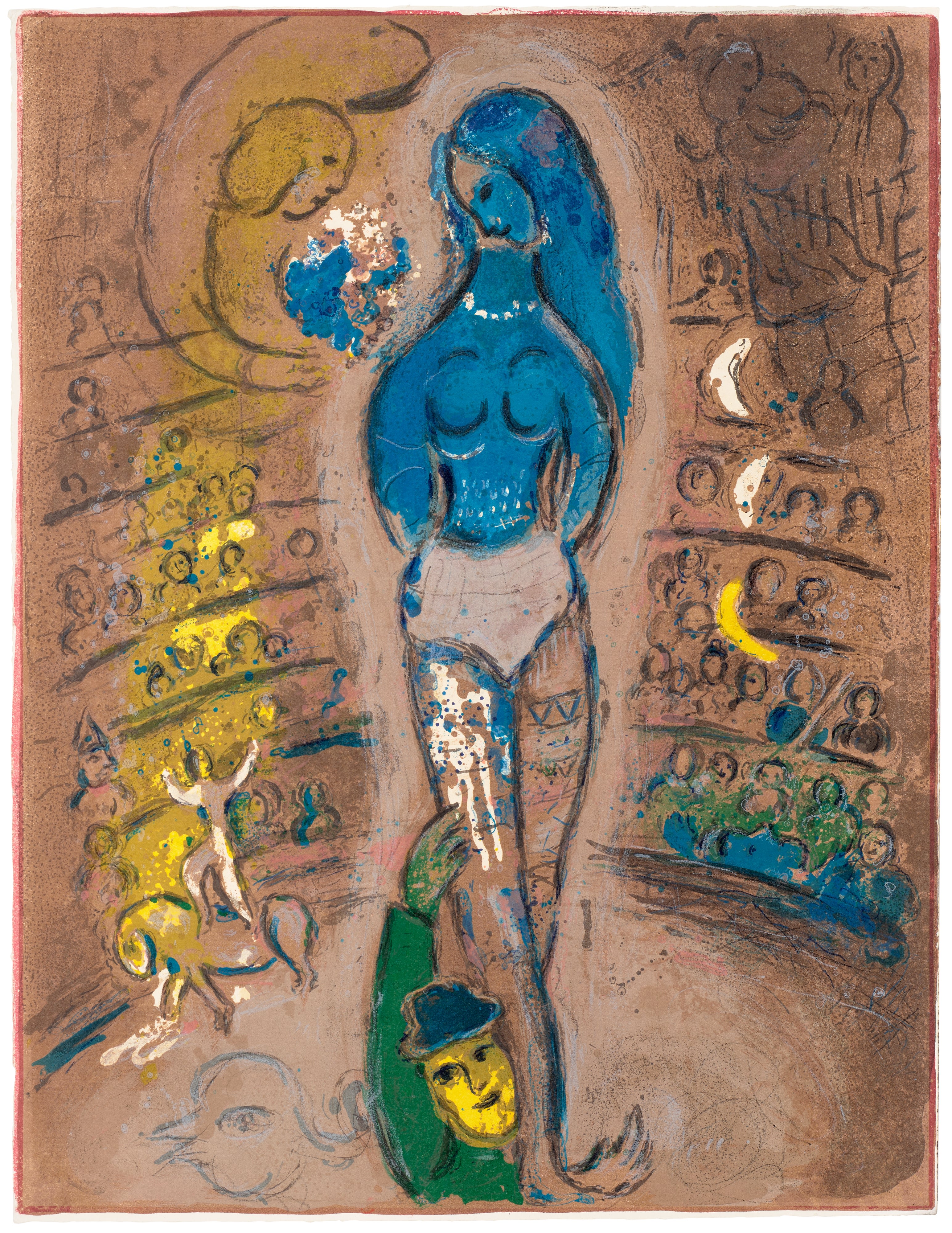 Marc Chagall — Le cirque (The Circus): plate 34 (M. 523, see C. Bks. 68)