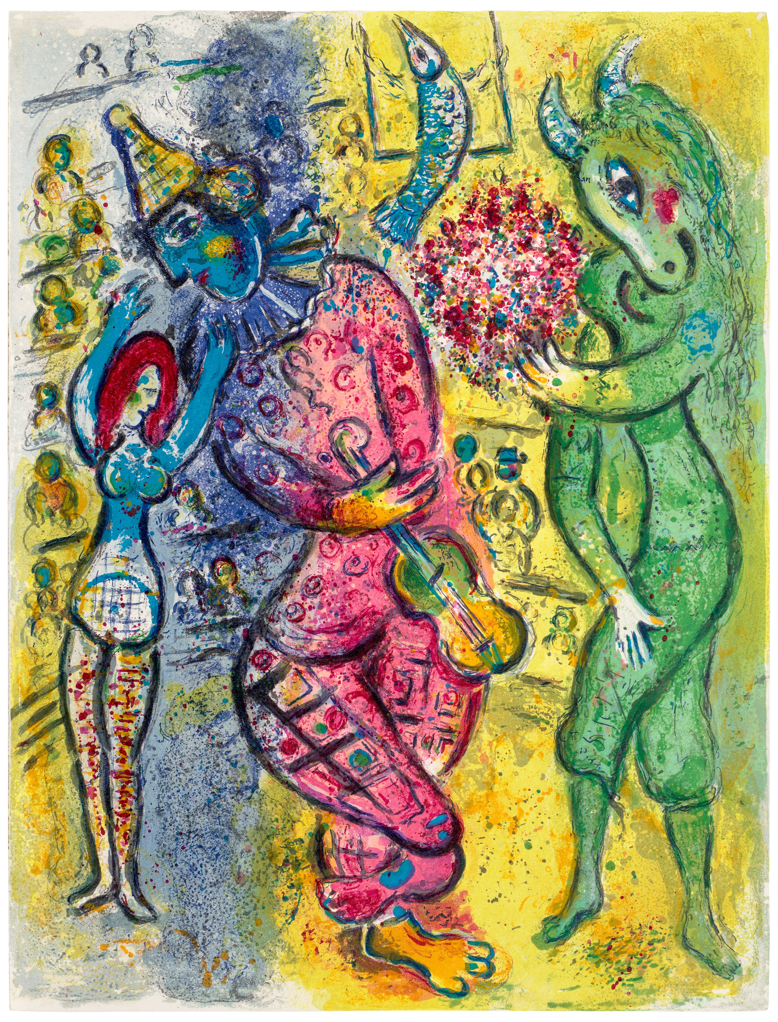 Marc Chagall — Le cirque (The Circus): plate 9 (M. 498, see C. Bks. 68)