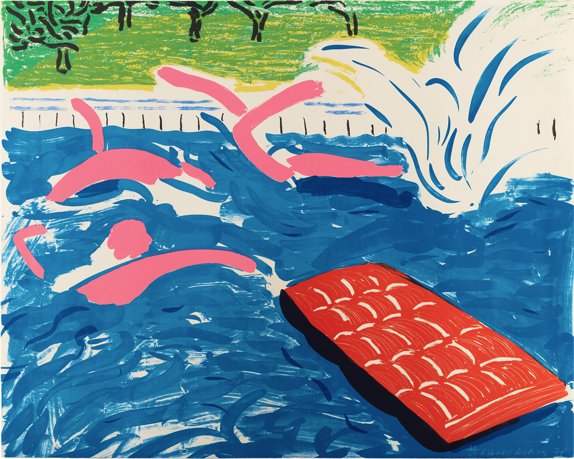 David Hockney — Afternoon Swimming (T.G. 266, M.C.A.T. 233, W.G. 87)