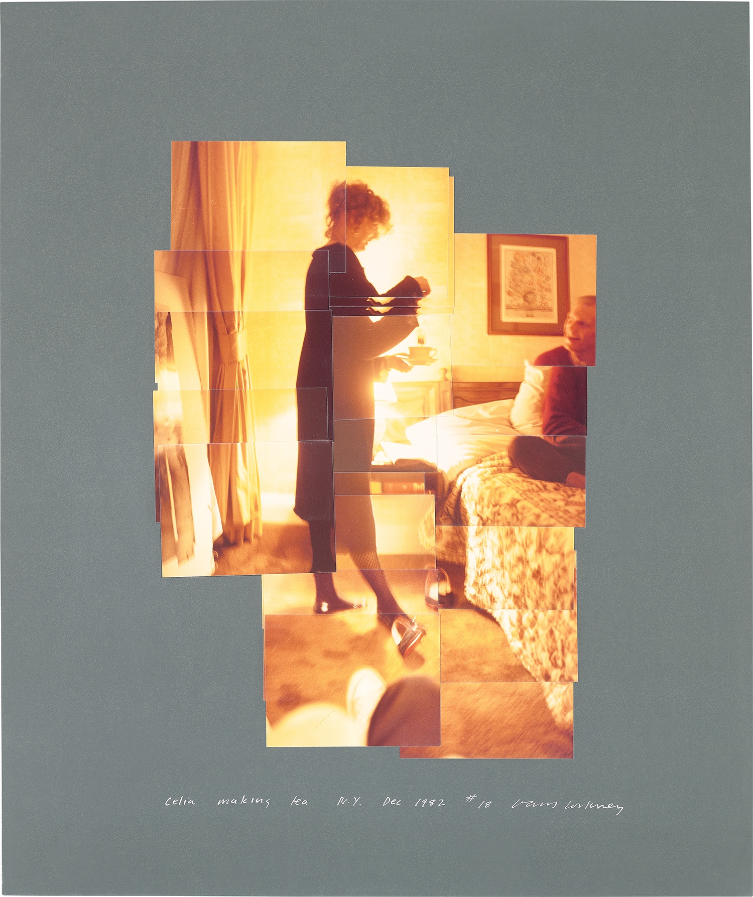 David Hockney — Celia Making Tea, New York, Dec