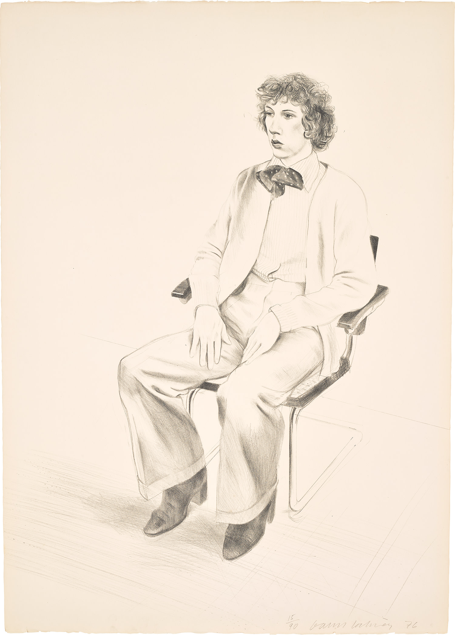 David Hockney — Gregory Evans, from Friends (Gemini G.E.L. 712, M.C.A.T. 165)