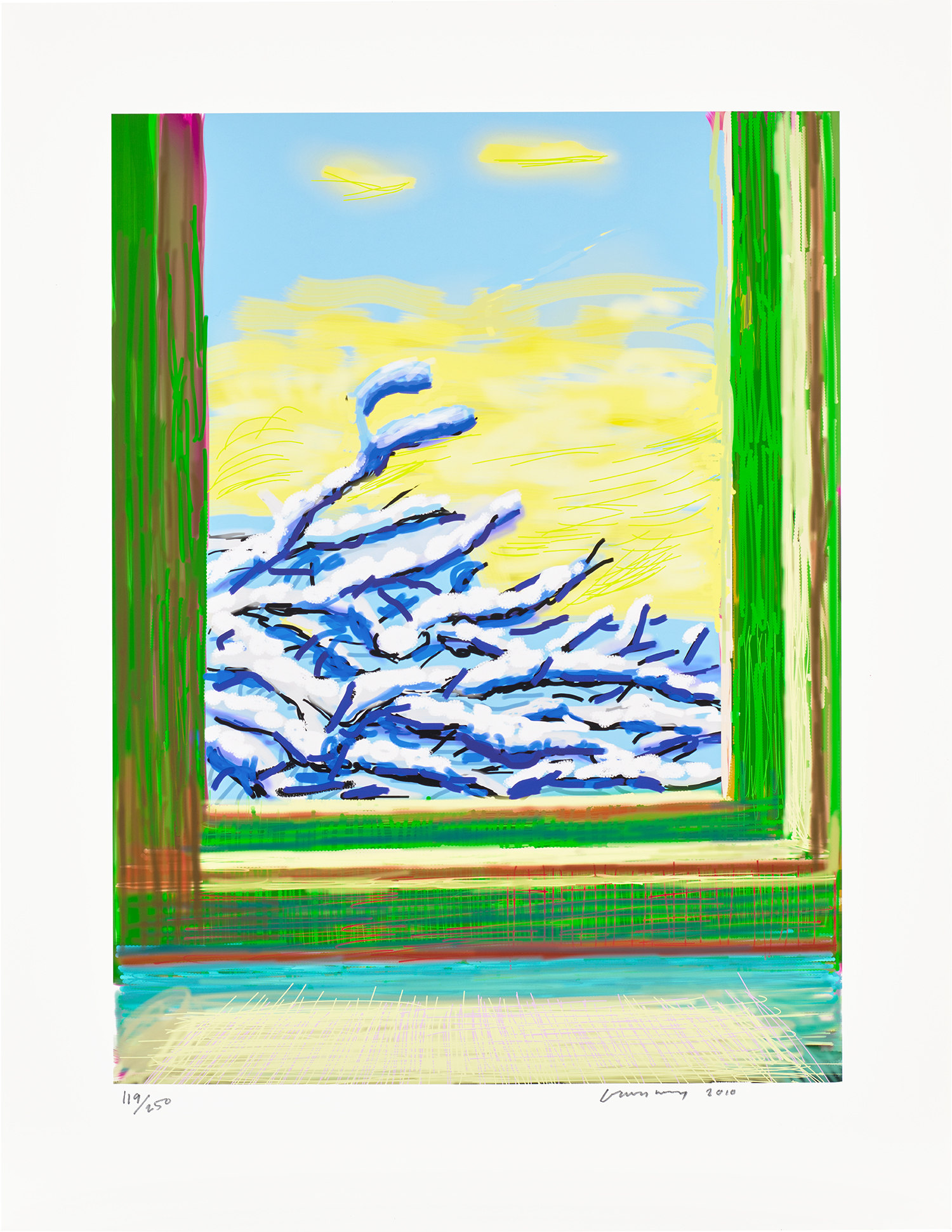 David Hockney — My Window: No. 610, 23rd December 2010