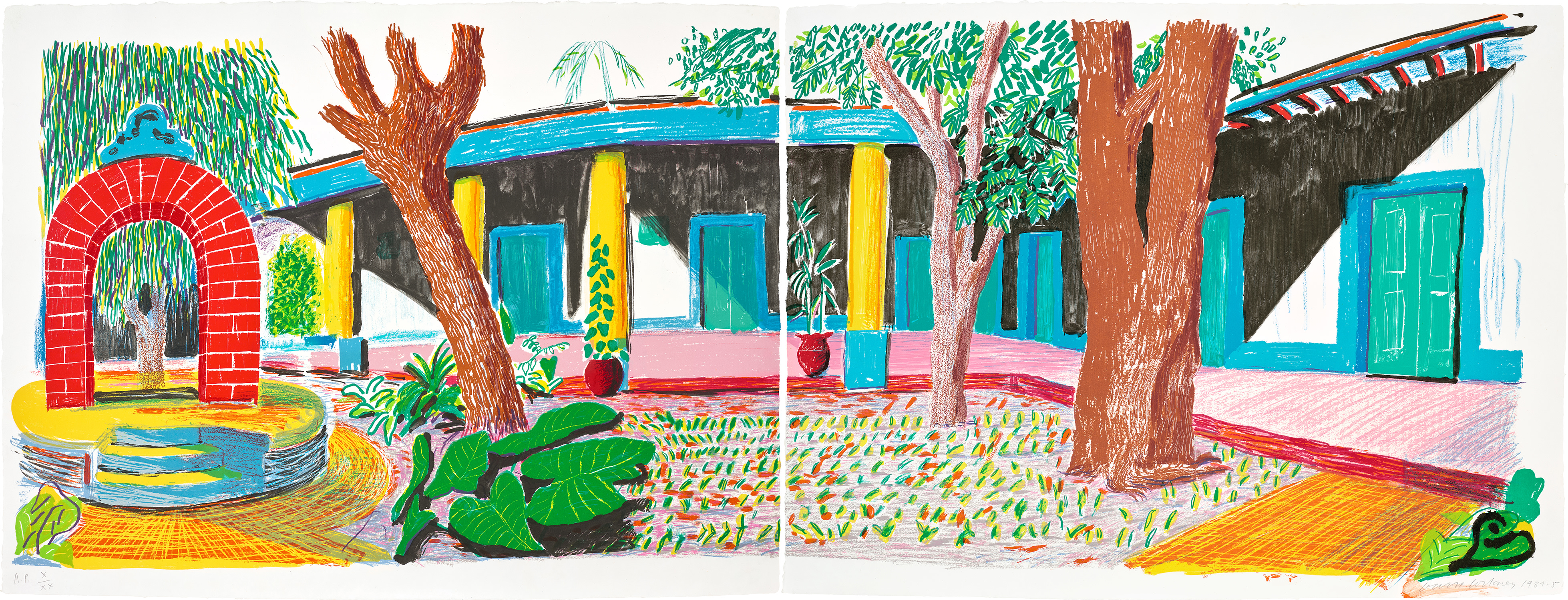 David Hockney — Hotel Acatlán: Second Day, from Moving Focus (T.G. 283, M.C.A.T. 270)