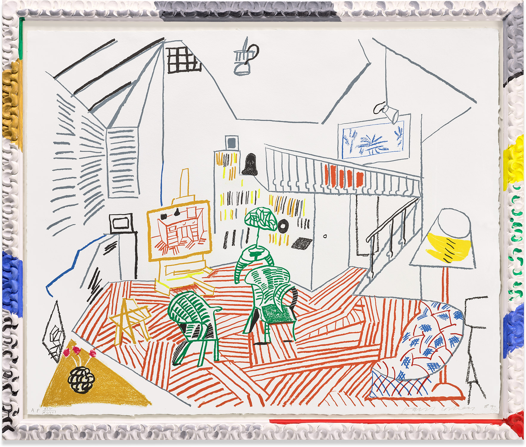 David Hockney — Pembroke Studio Interior, from Moving Focus (T.G. 277, M.C.A.T. 262)