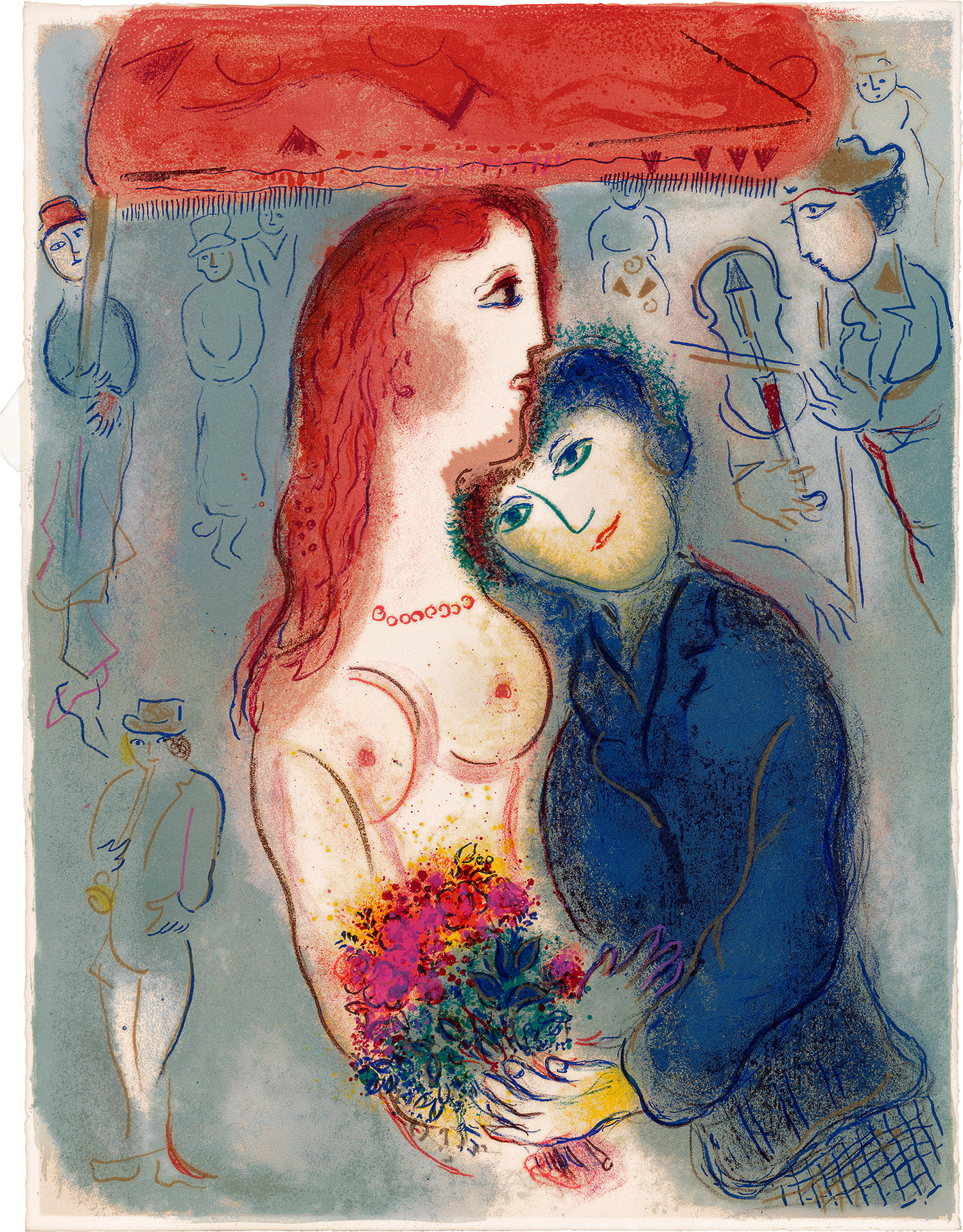 Marc Chagall — Le cirque (The Circus): plate 5 (M. 494, see C. Bks. 68)