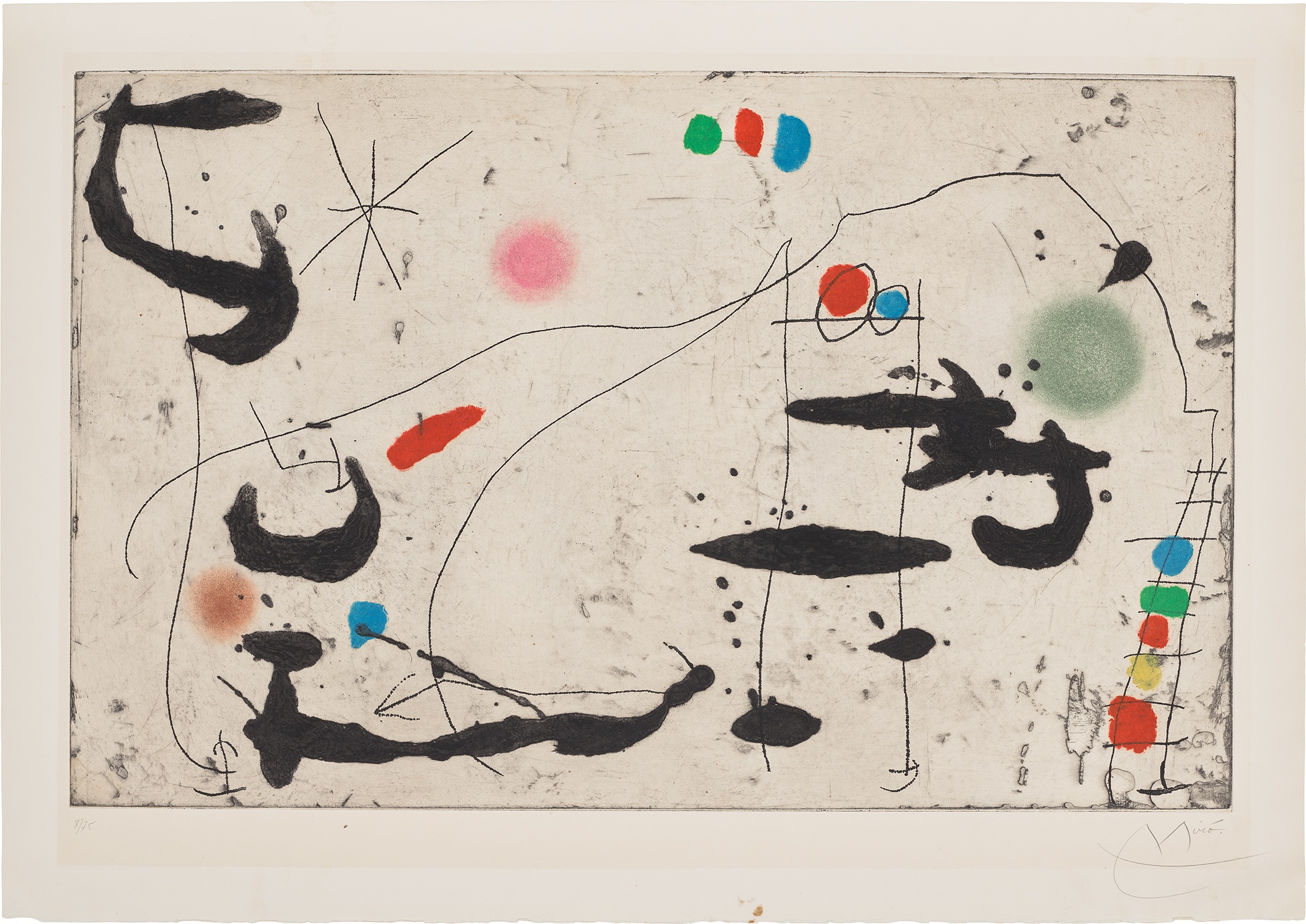 Joan Miró — Tracé sur la paroi VI (Trace on the Wall VI) (D. 445)