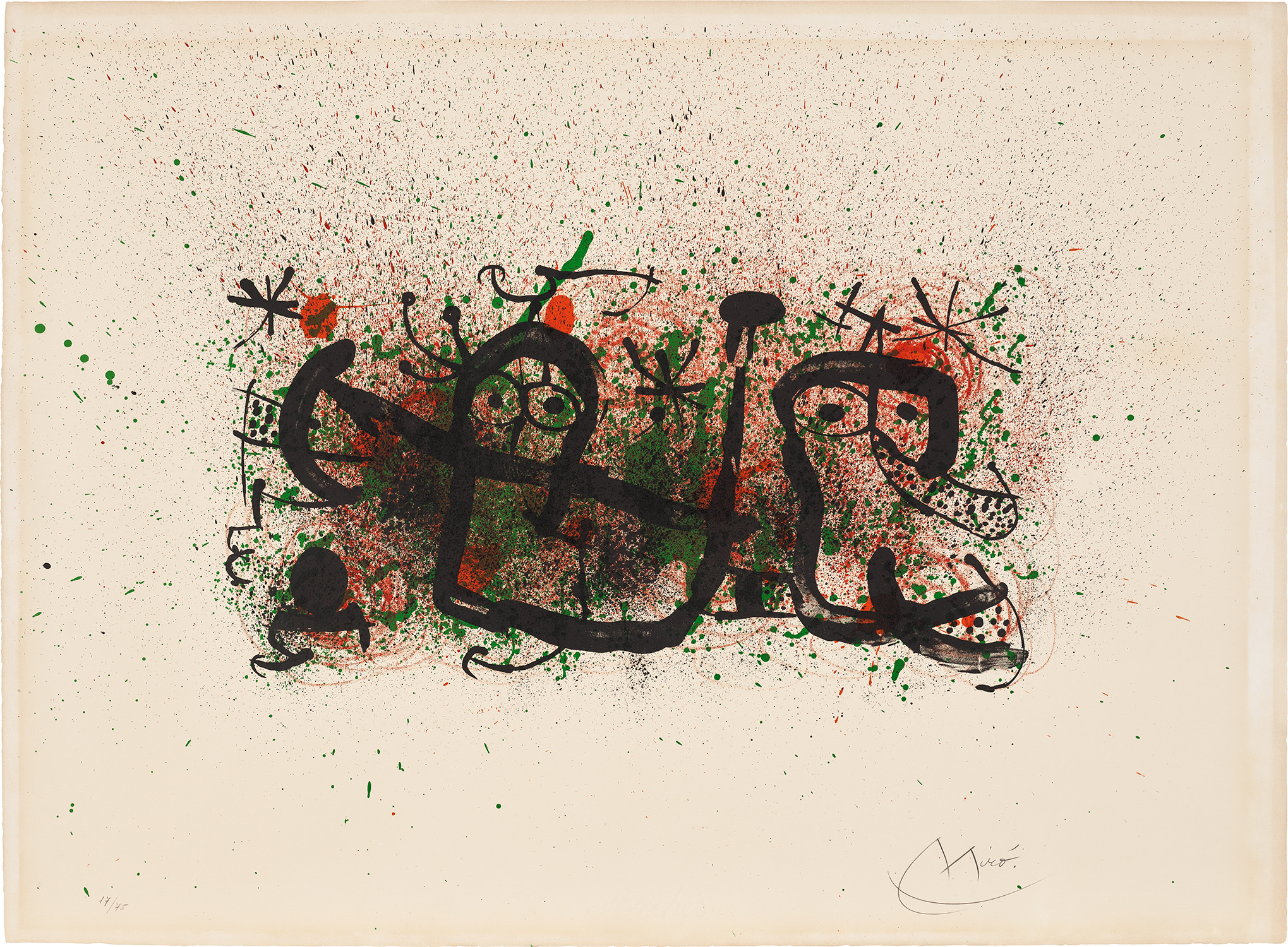 Joan Miró — Ma de proverbis (My Proverb): plate V (M. 677, see C. Bks. 139)