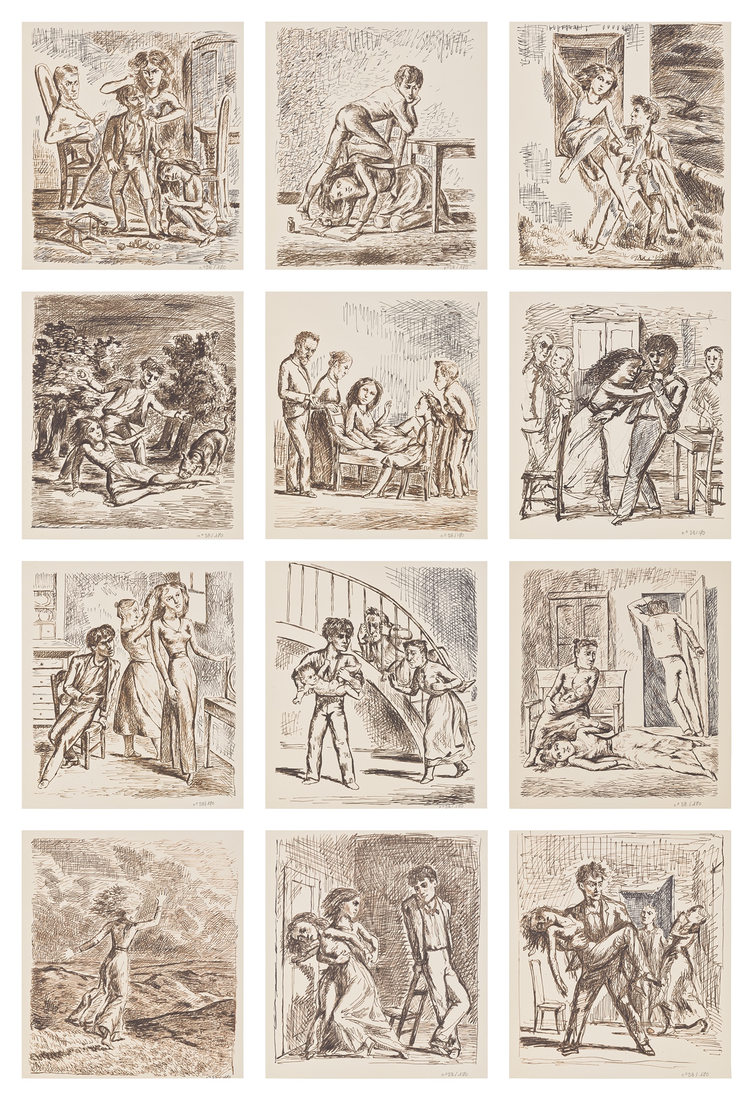 Twelve Lithographs for Wuthering Heights, Emily Brontë