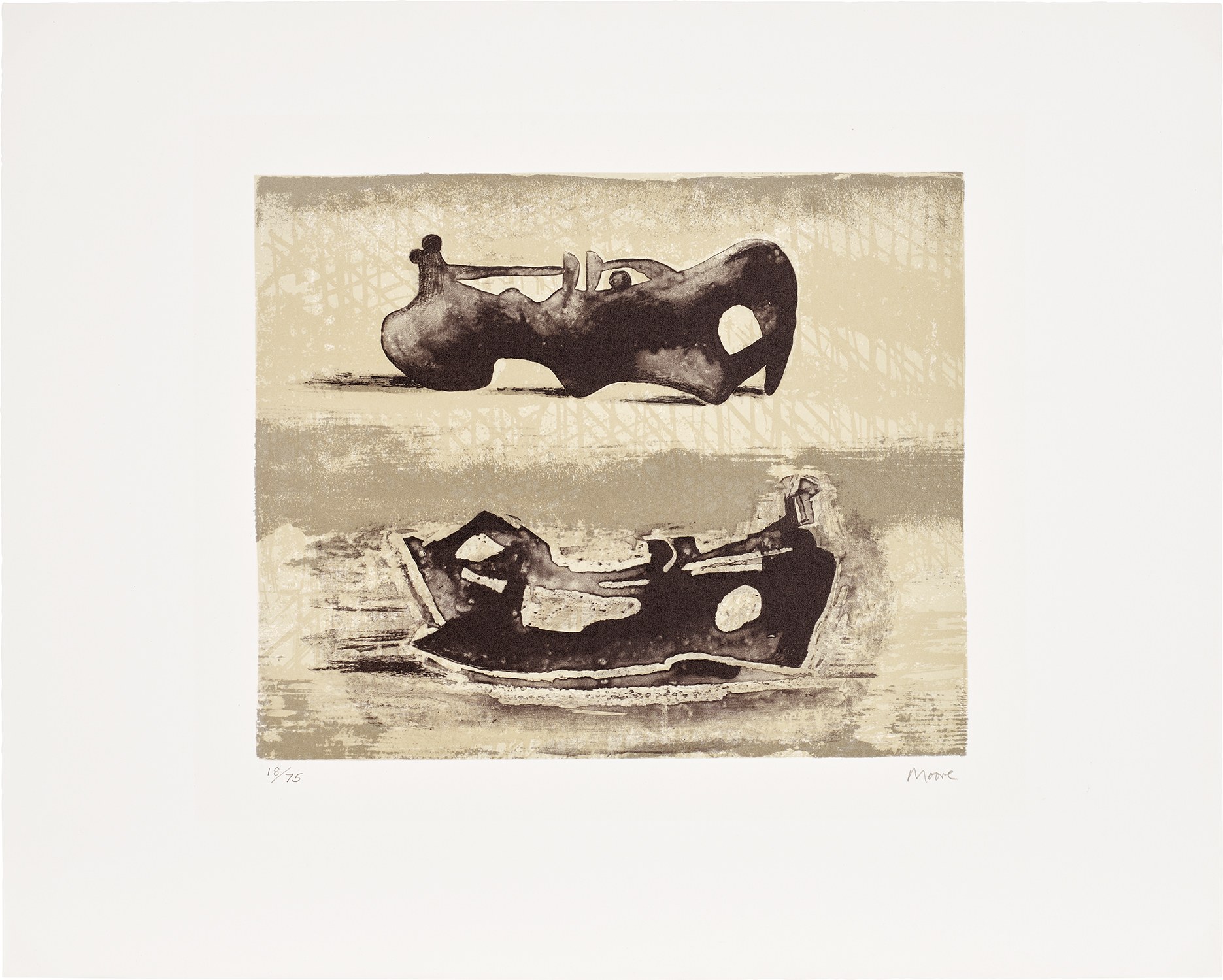 Henry Moore — Two Reclining Figures (C. 440)
