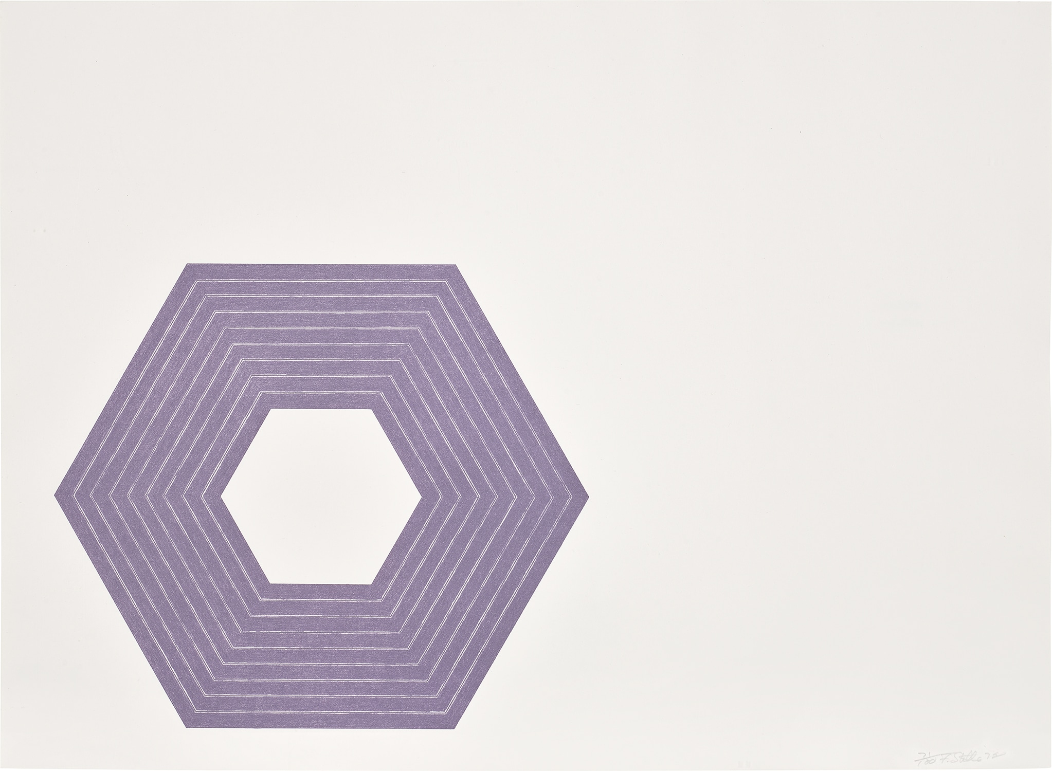 Frank Stella — Sidney Guberman, from Purple Series (G. 372, A. & K. 68)