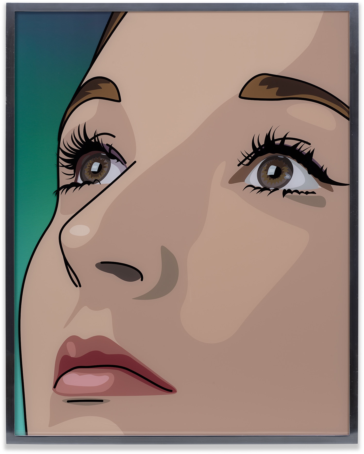 Julian Opie — Elena and Cressie Get Ready for the Party 3 (C. 166)