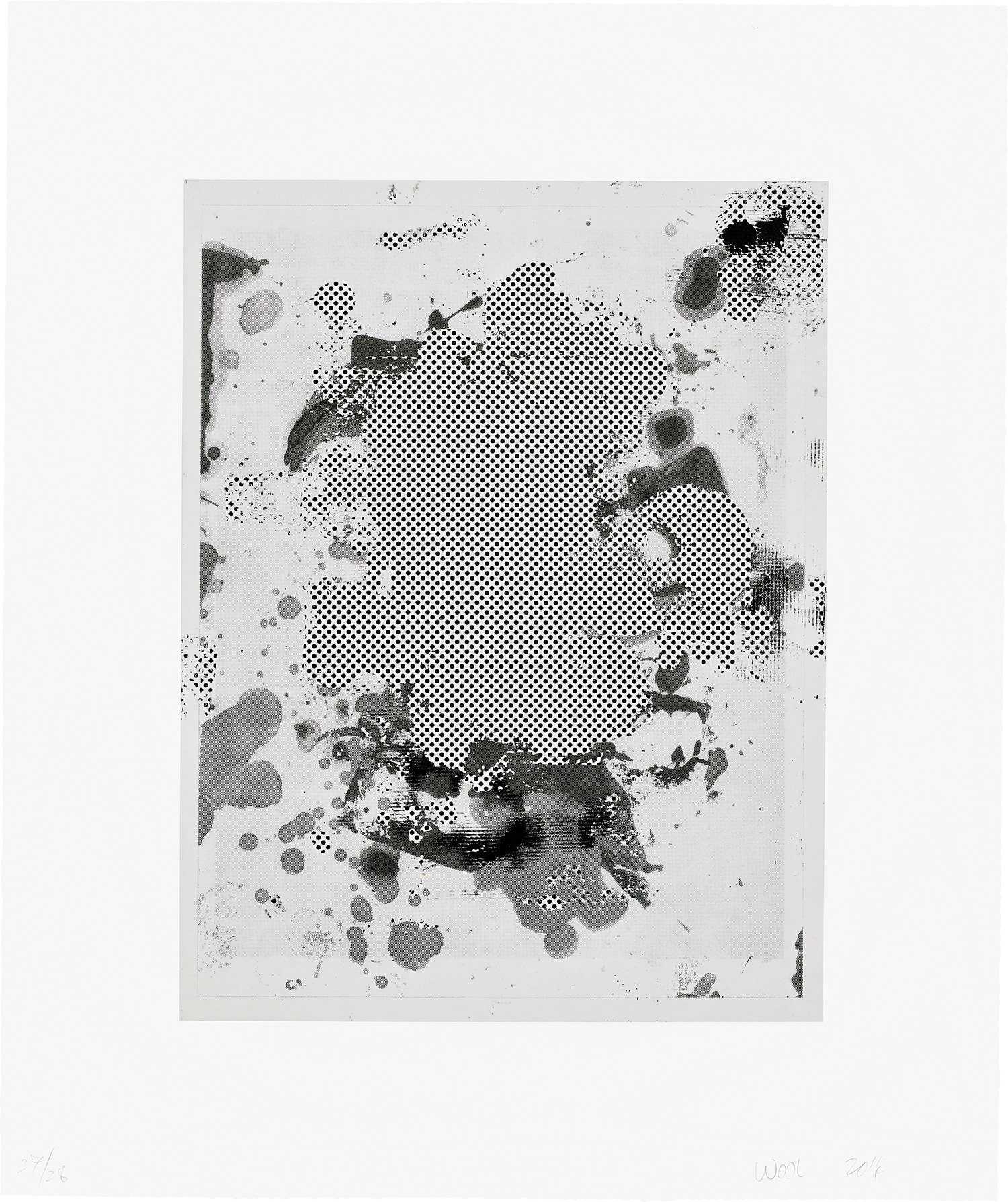 Christopher Wool — Portraits (b/w): one plate