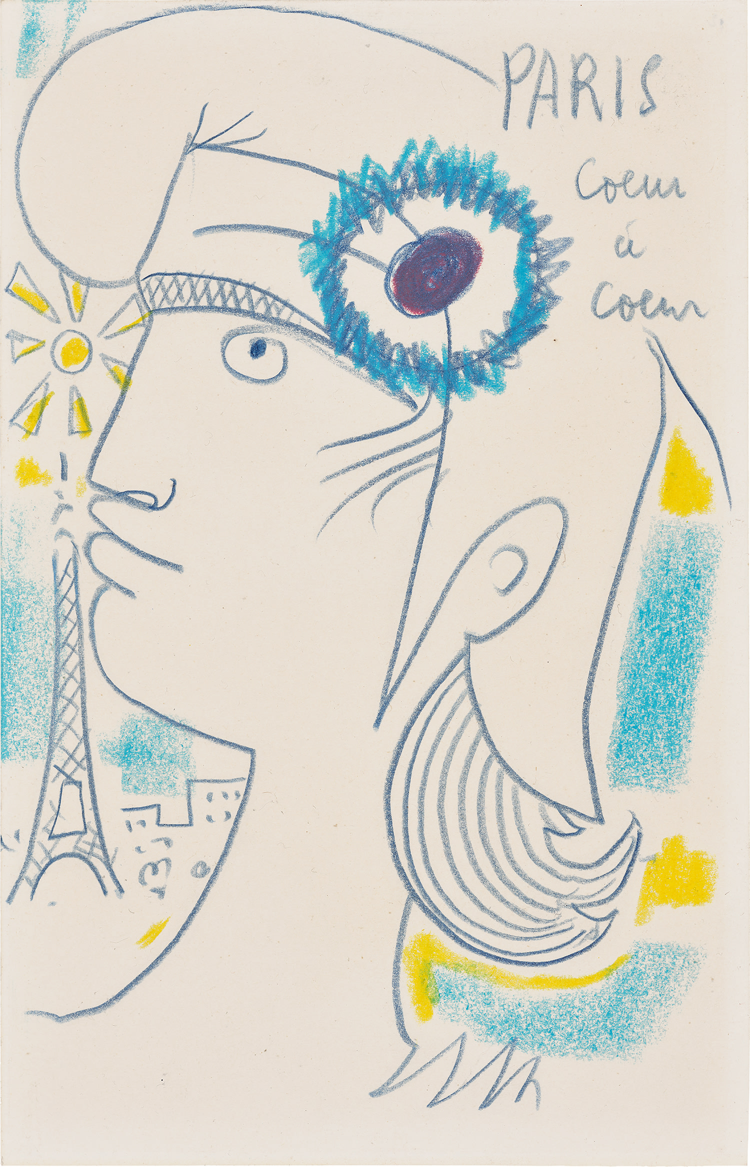 Jean Cocteau — Paris cœur à cœur (Paris Heart to Heart)