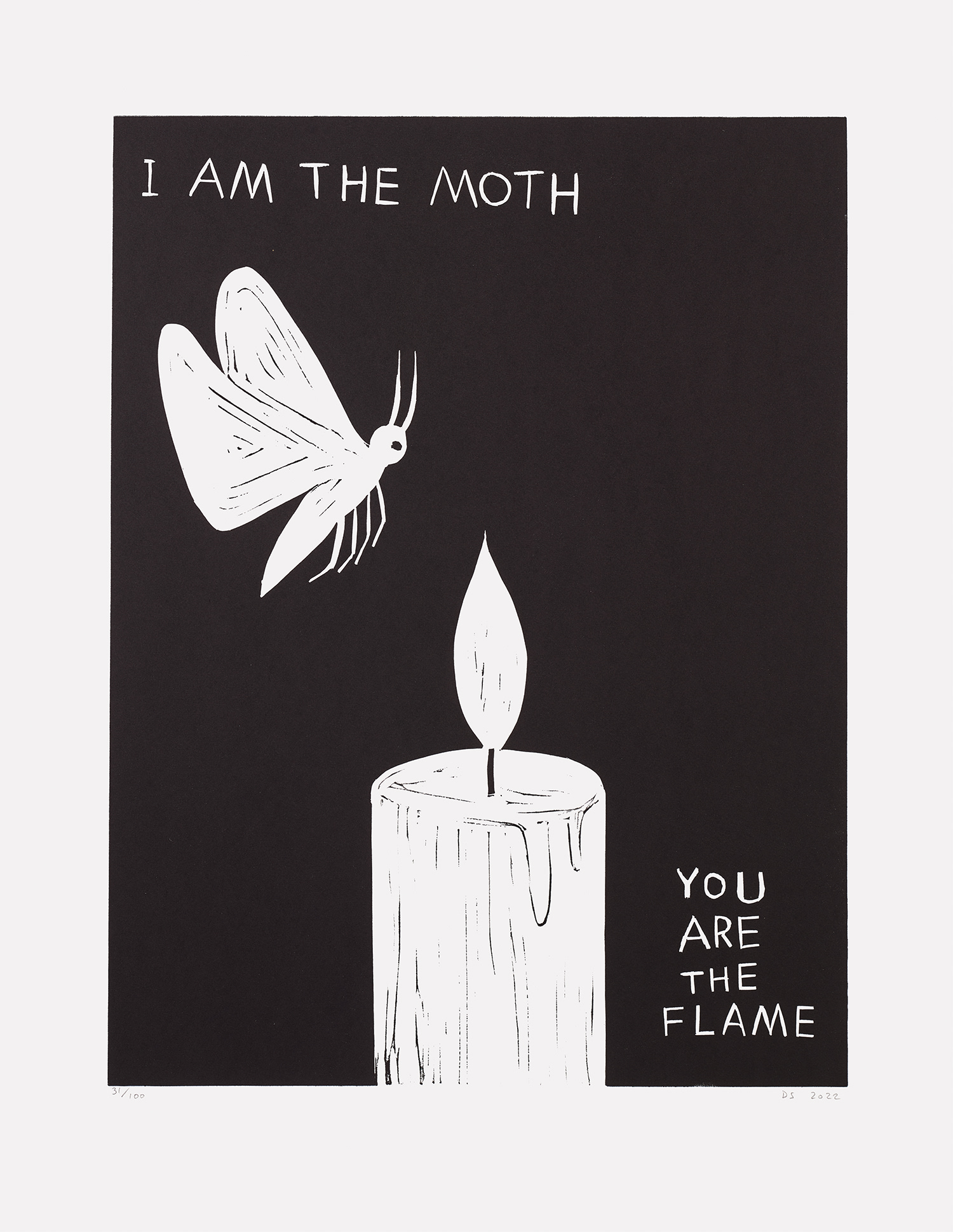 David Shrigley — I Am The Moth You Are The Flame