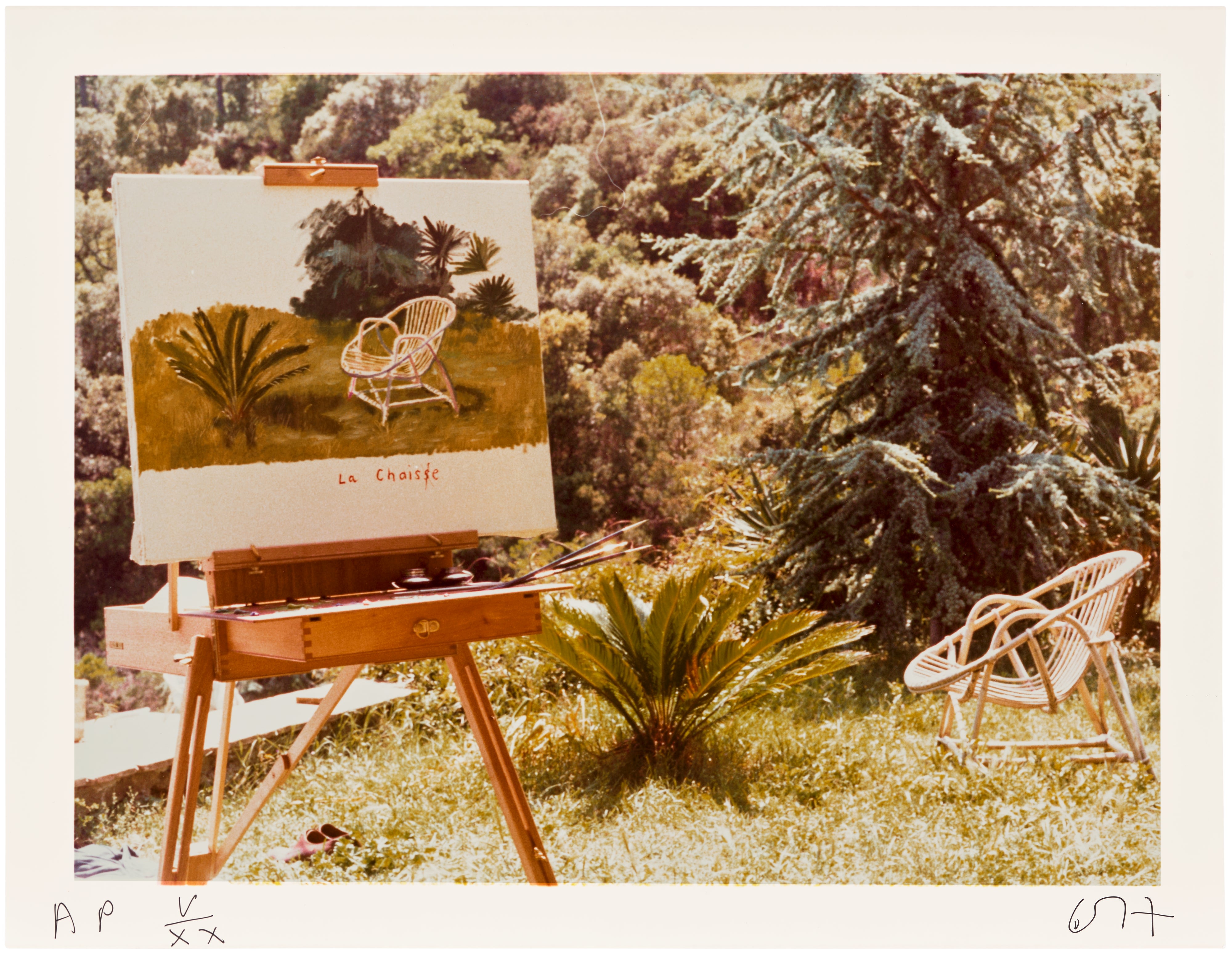 David Hockney — Sur le Motif, May 1974, from Twenty Photographic Pictures by David Hockney