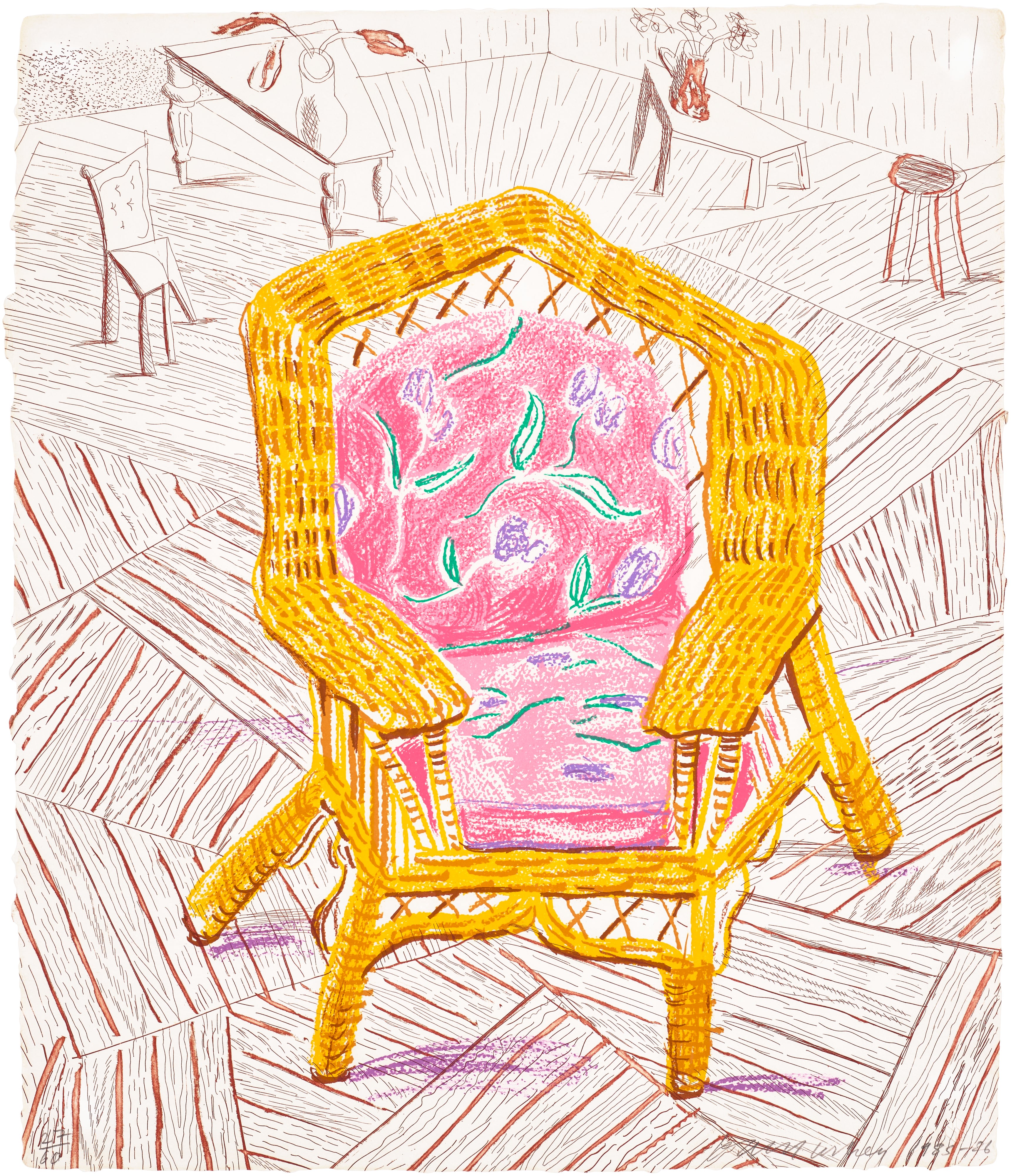 David Hockney — Number One Chair, from Moving Focus (M.C.A.T. 287)