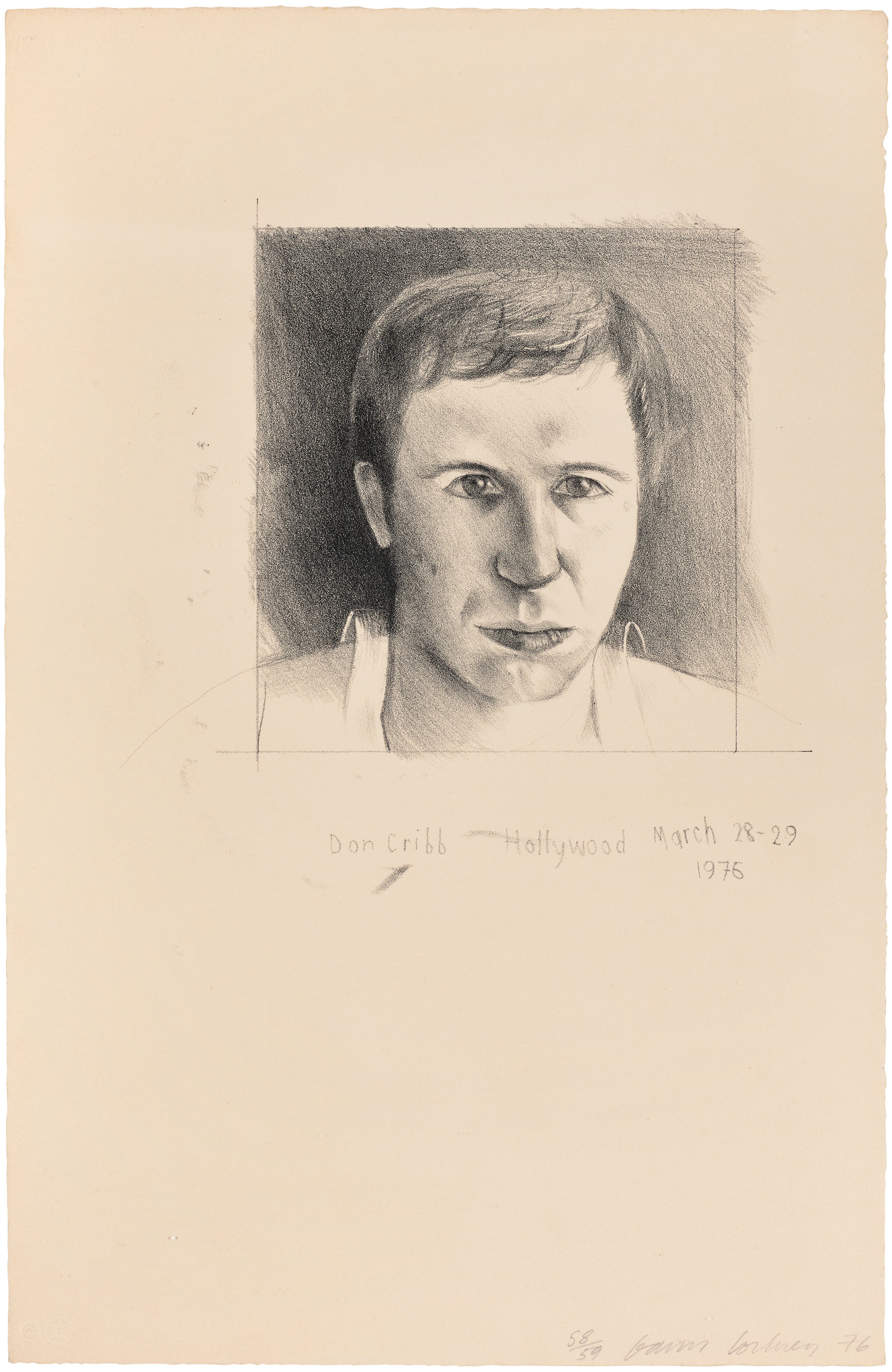 David Hockney — Don Cribb, from Friends (G. 720, S.A.C. 183, M.C.A.T. 171)
