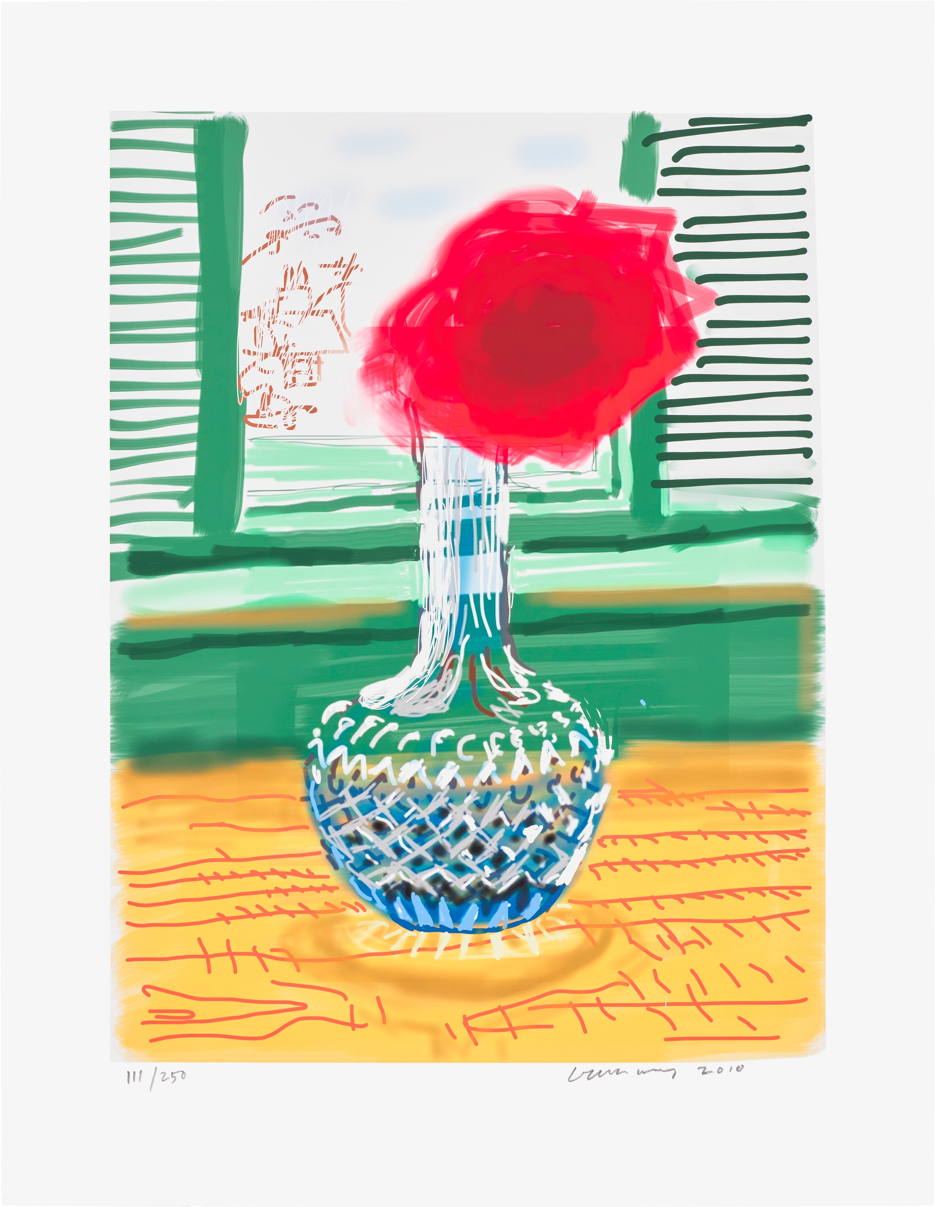 David Hockney — No. 281, 23rd July 2010, from My Window: Art Edition B