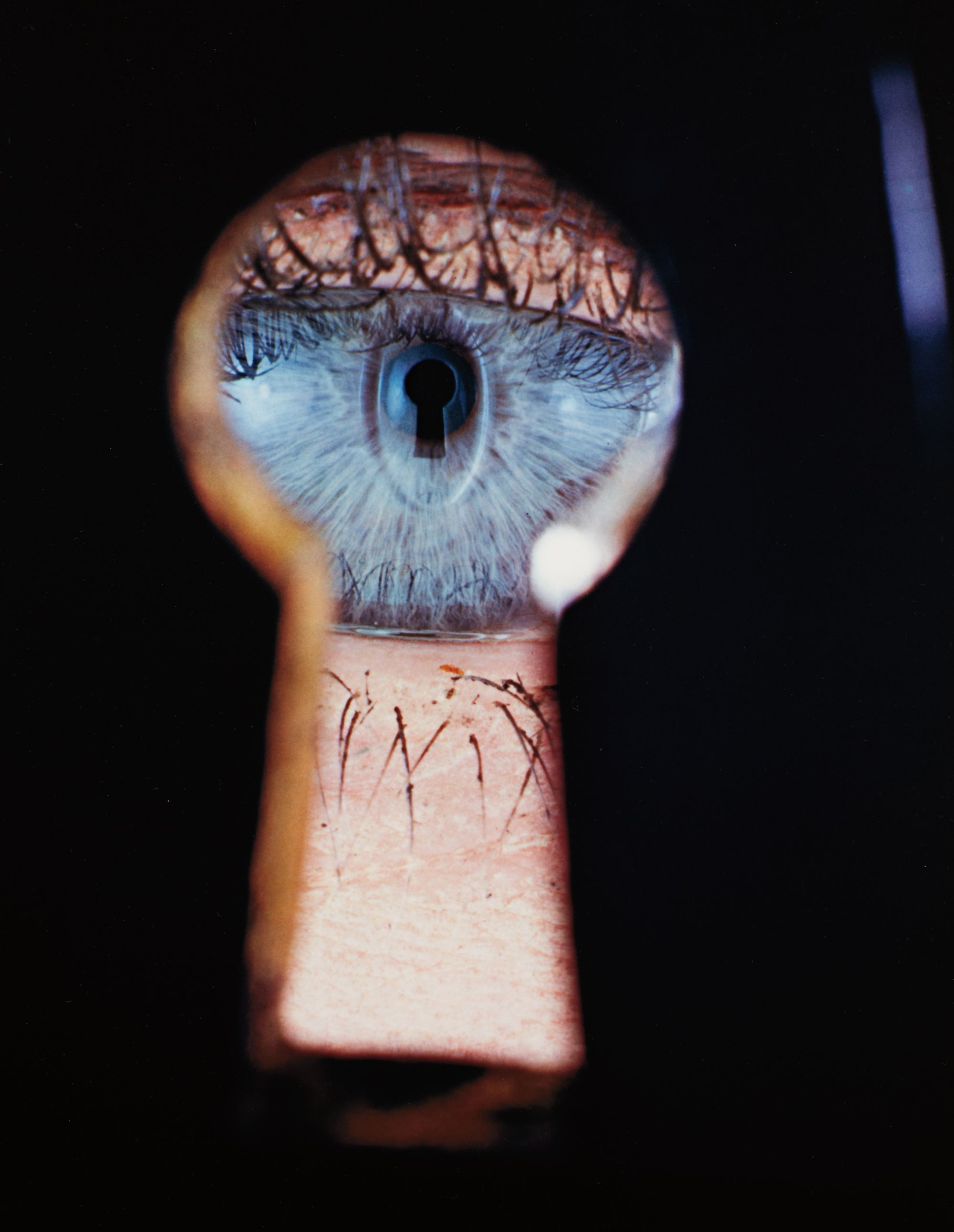 Irving Penn — Eye in Keyhole, New York