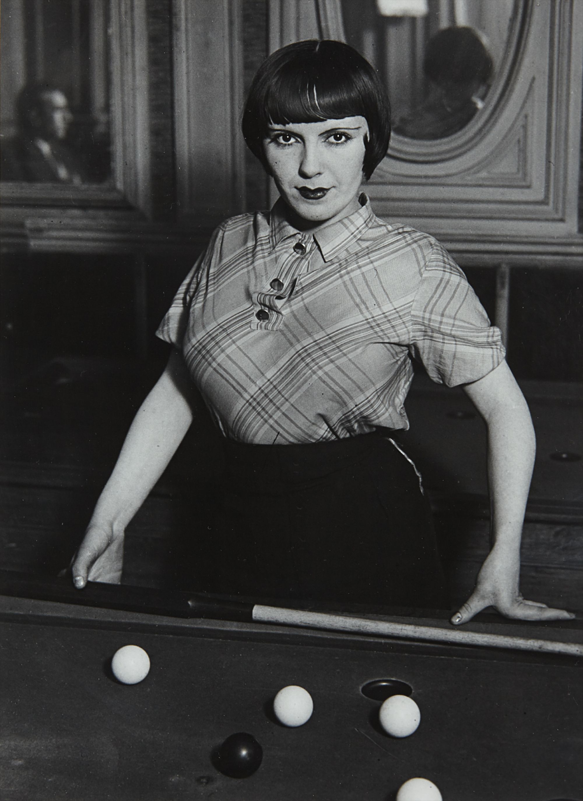 Brassaï (Gyula Halász) — Prostitute Playing Russian Billiards, Boulevard Rochechouart