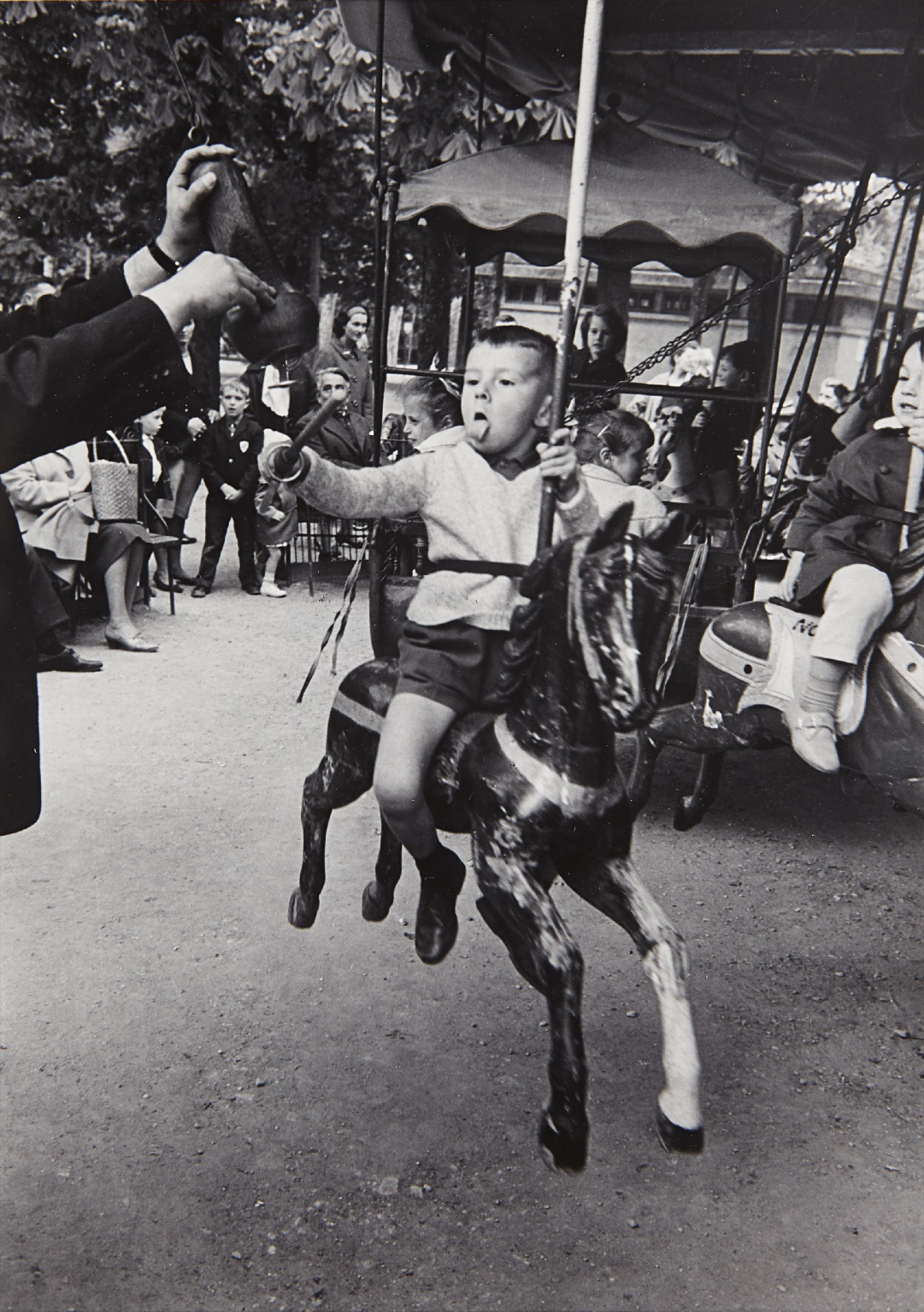 Alfred Eisenstaedt — Merry Go Round at Luxembourg Garden, Paris