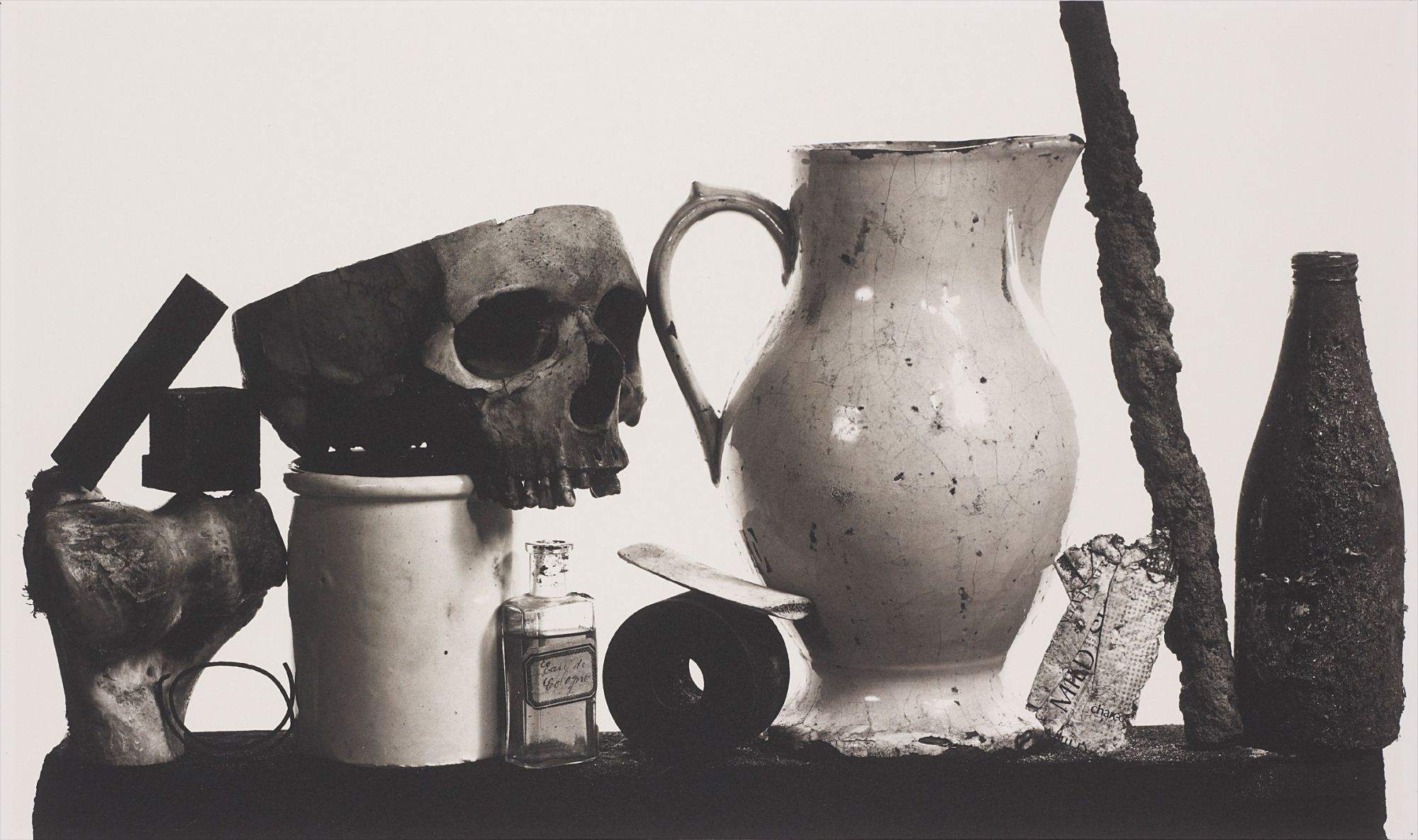 Irving Penn — Composition with Pitcher and Eau de Cologne, New York, 7 December