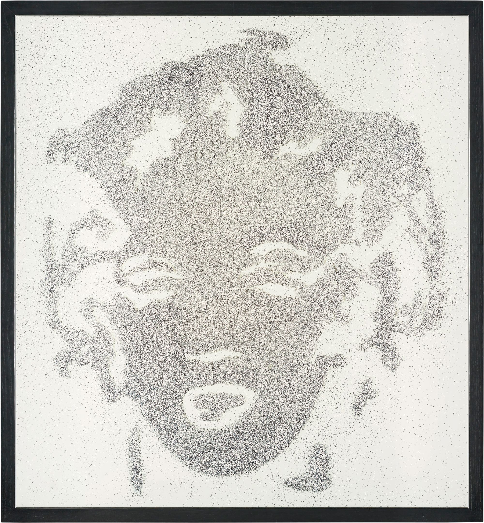 Vik Muniz — Reversal Grey Marilyn from Pictures of Diamond Dust