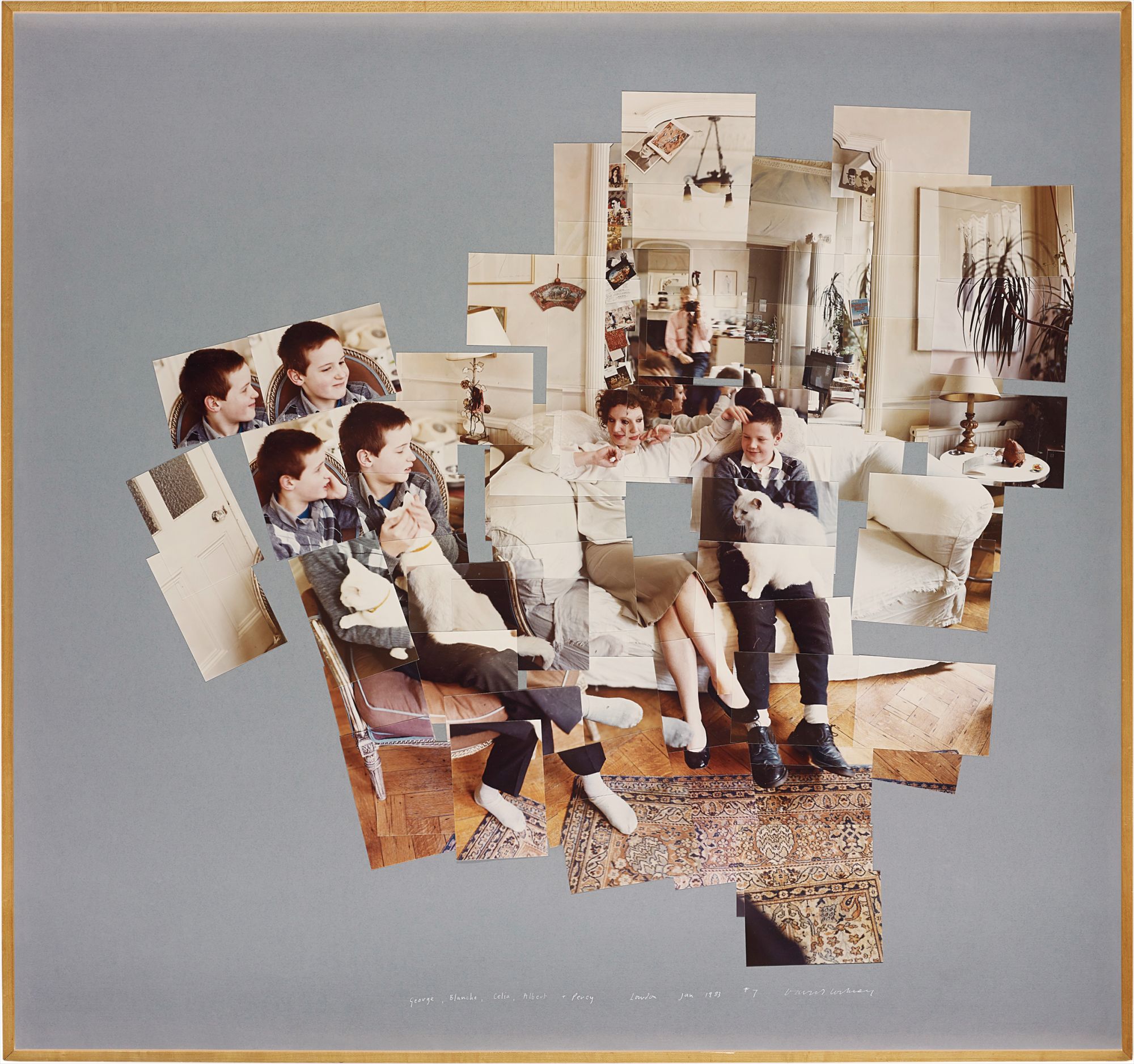 David Hockney — George, Blanche, Celia, Albert and Percy, London, January