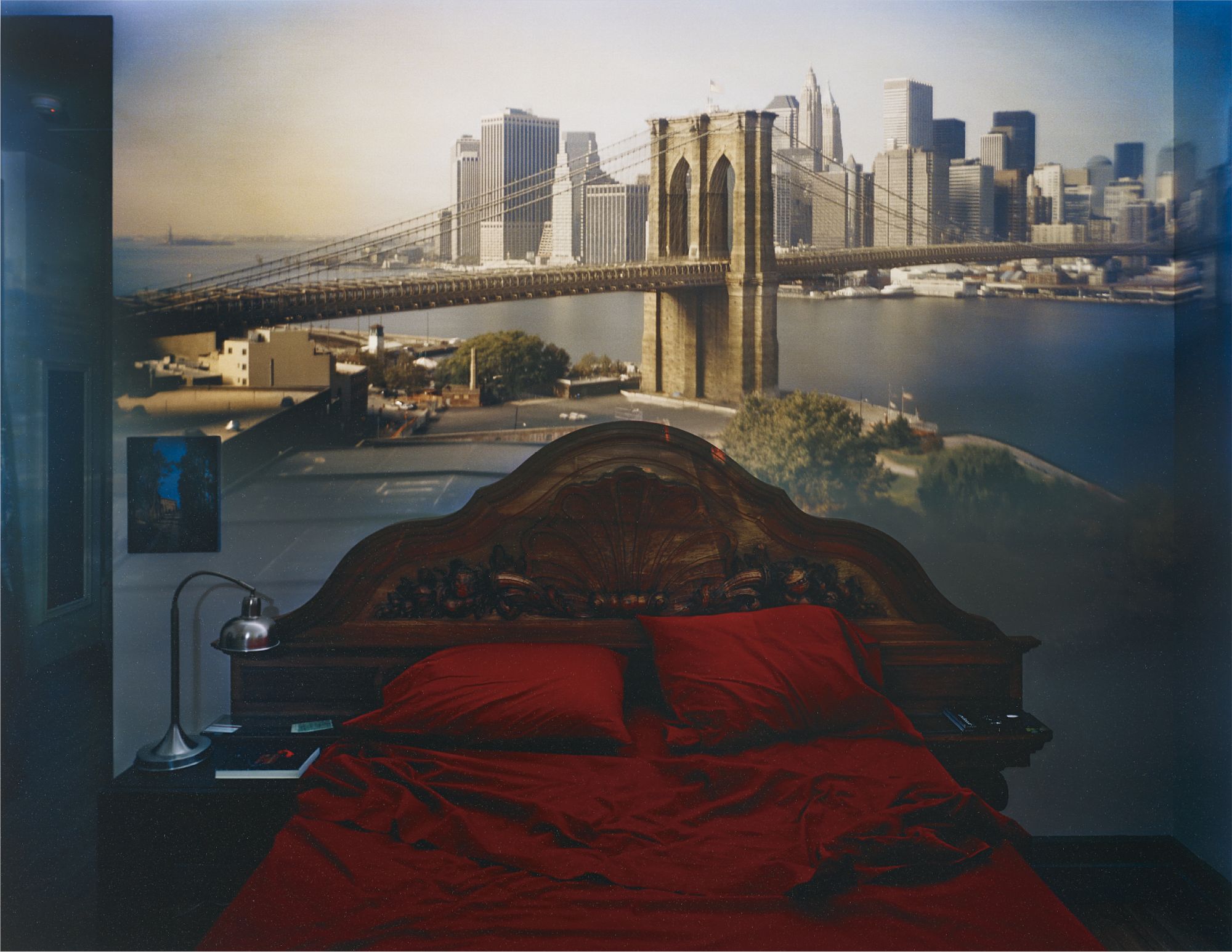 Abelardo Morell — Camera Obscura: View of the Brooklyn Bridge in Bedroom