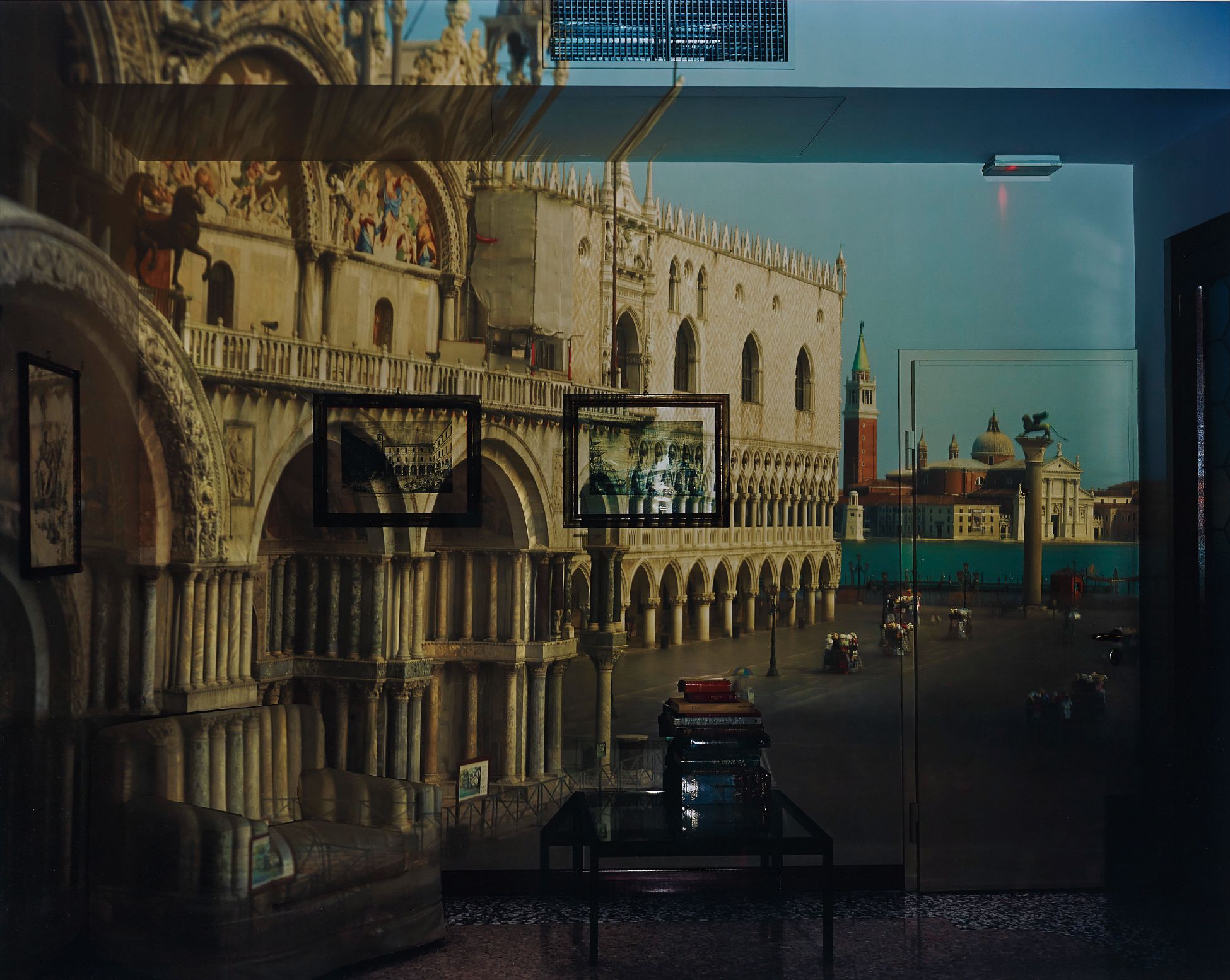 Upright Camera Obscura Image of the Piazzeta San Marco Looking Southeast in Office