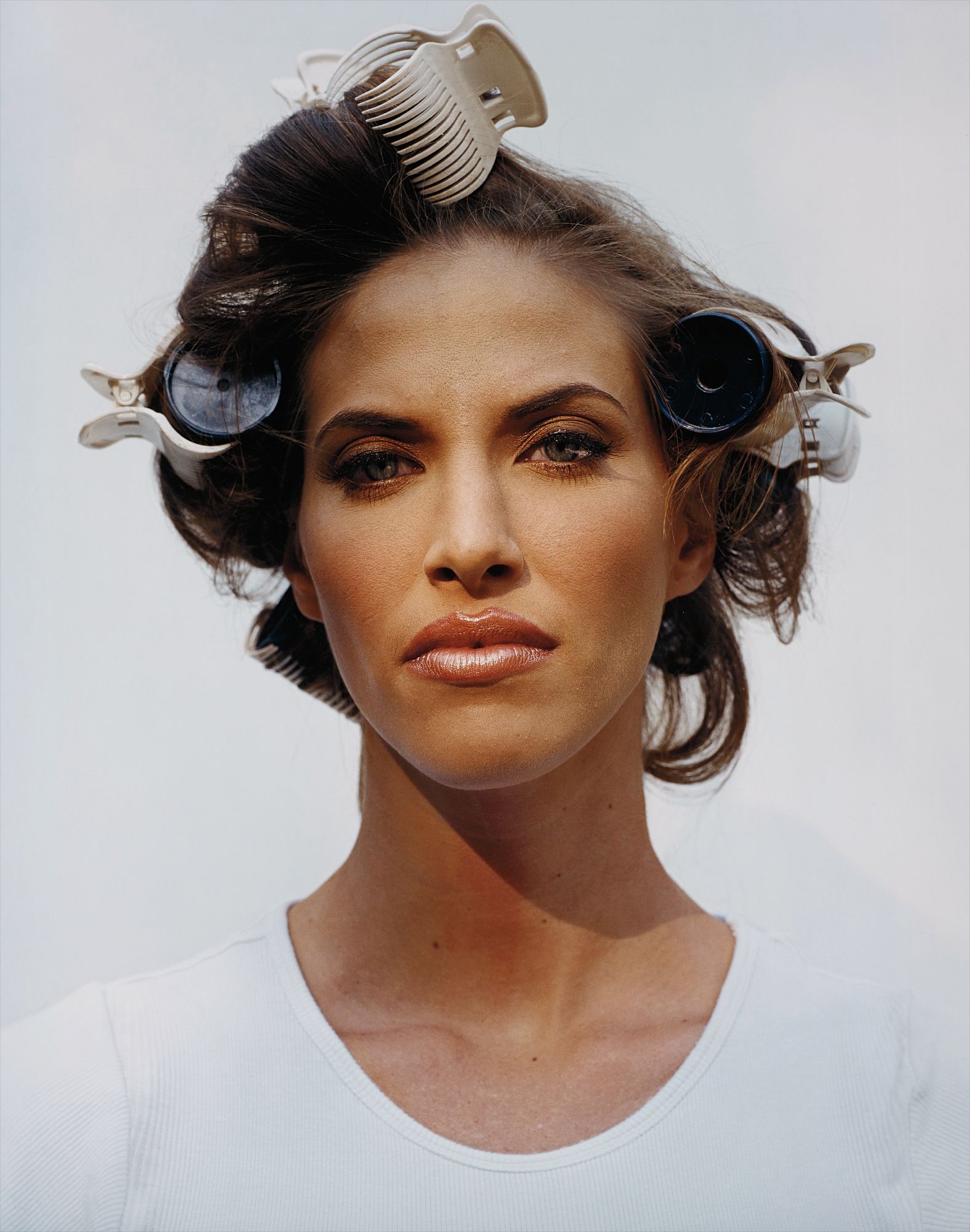 Woman in Curlers from The Valley