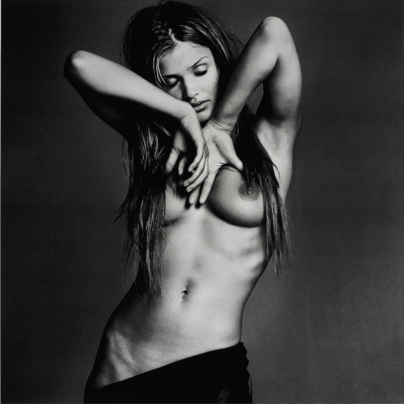 Michel Comte — Helena Christensen III, (Safe Sex Campaign)