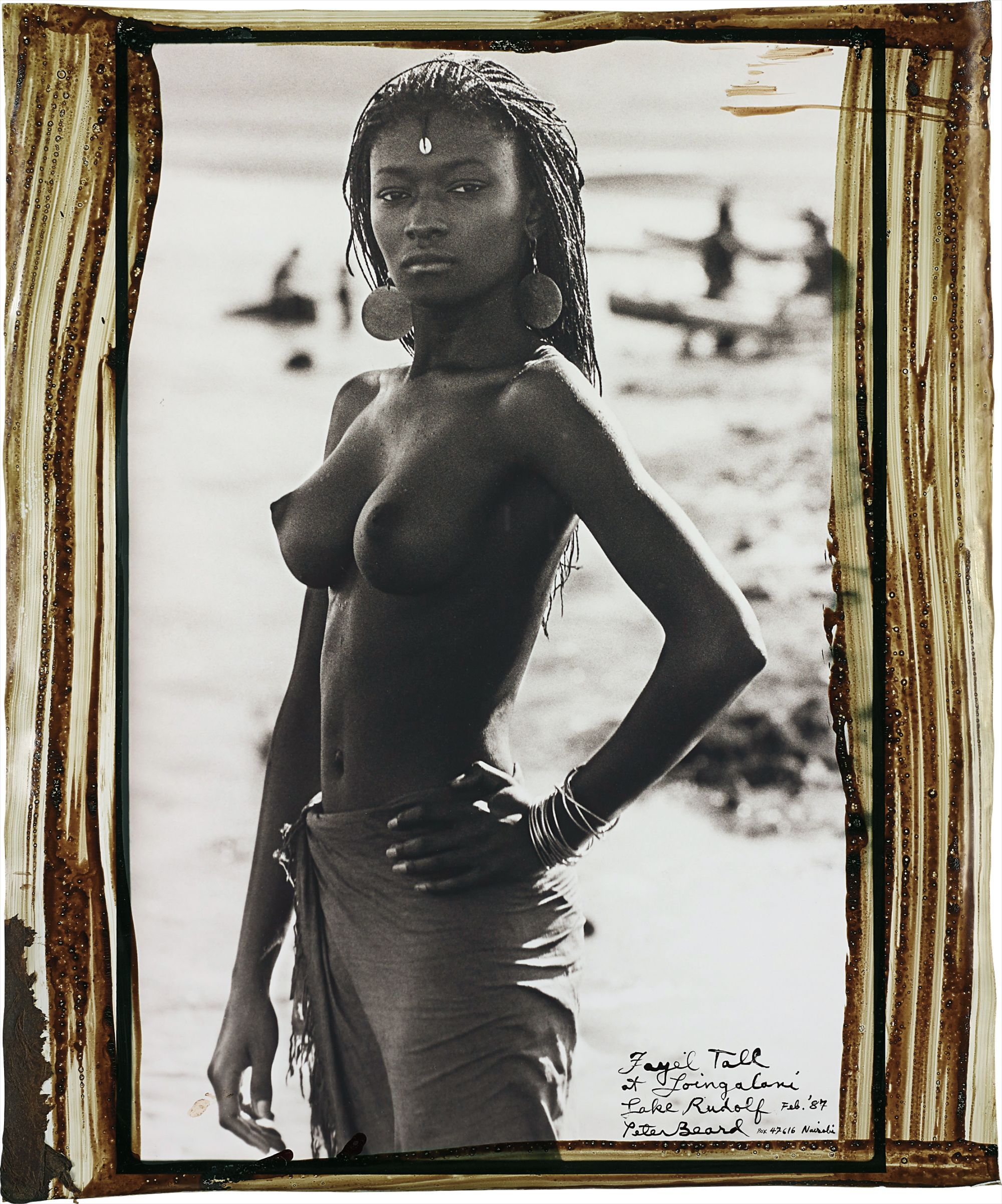 Peter Beard — Fayel Tall at Loingalani, Lake Rudolf, Kenya, February