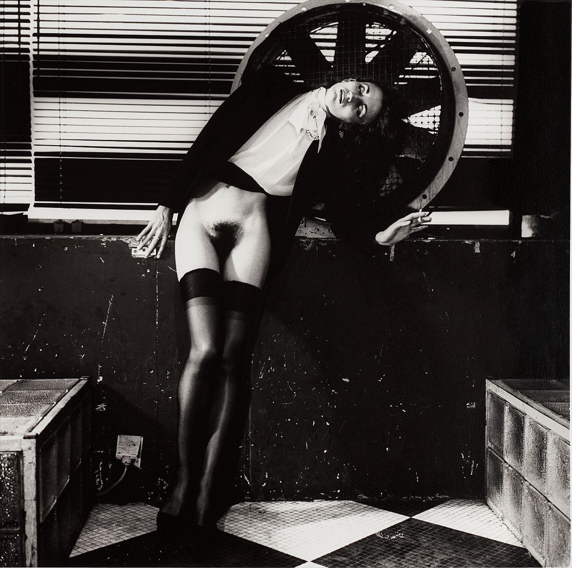 Helmut Newton — Violetta at the Bains-Douches, Paris