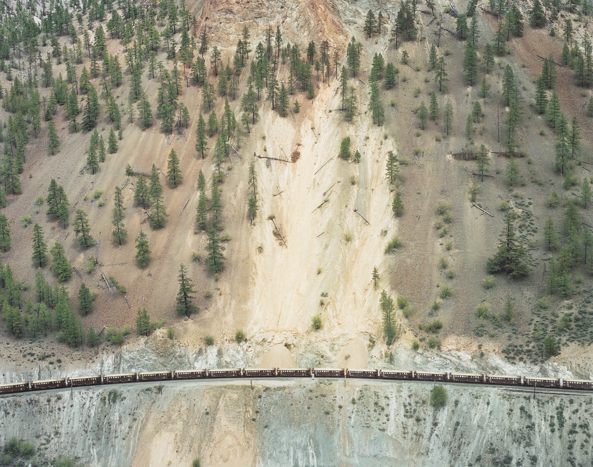 Edward Burtynsky — Railcuts #1, C.N. Track, Skihist Provincial Park, British Columbia