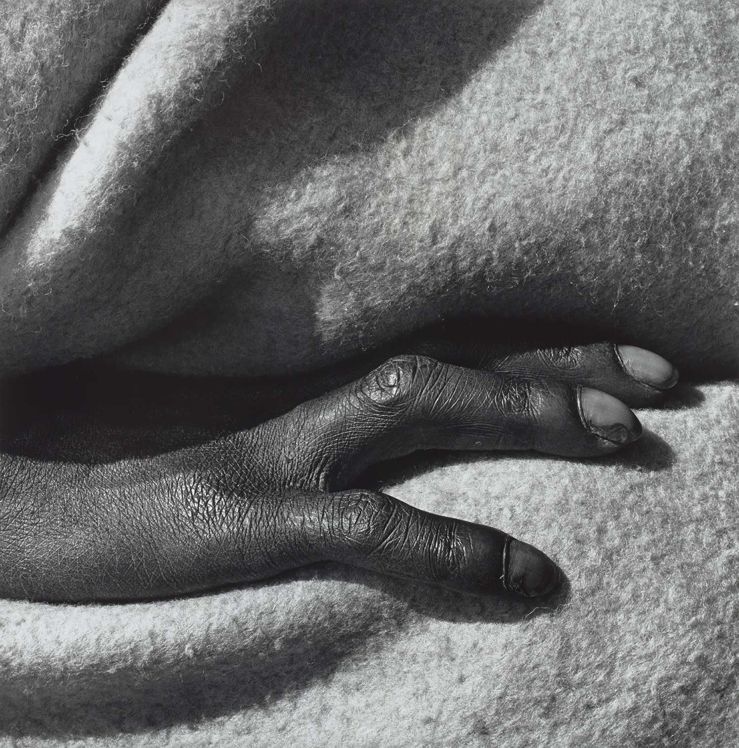 David Goldblatt — Blanketed man at the trading store, Hobeni, Bomvanaland, Transkei