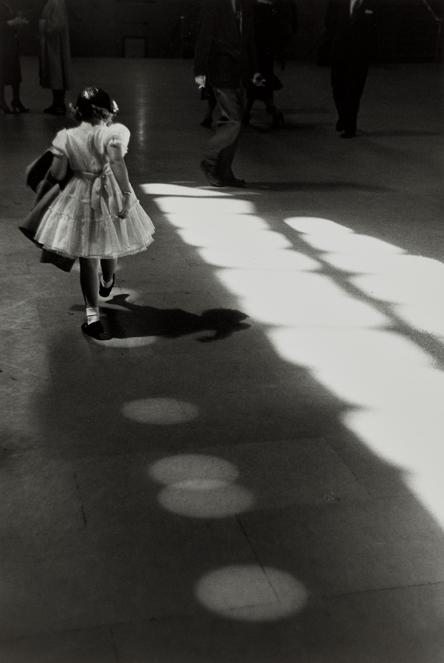 Girl Playing in Circles, Penn Station, New York