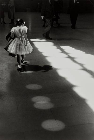 Girl Playing in Circles, Penn Station, New York