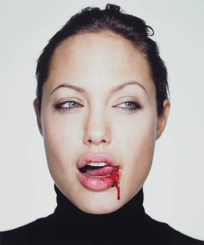Angelina with Blood