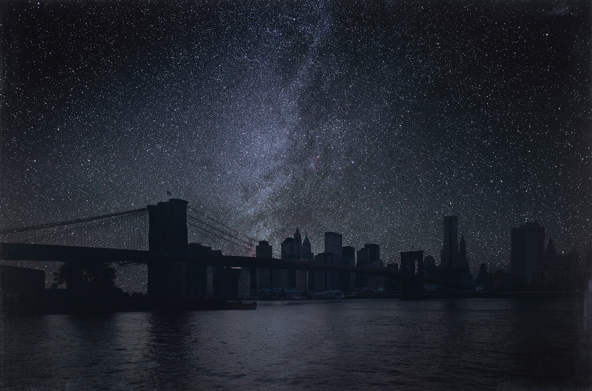 Thierry Cohen — New York 40° 42’ 16’’ N 2010-10-09 LST 3:40 from Darkened Cities